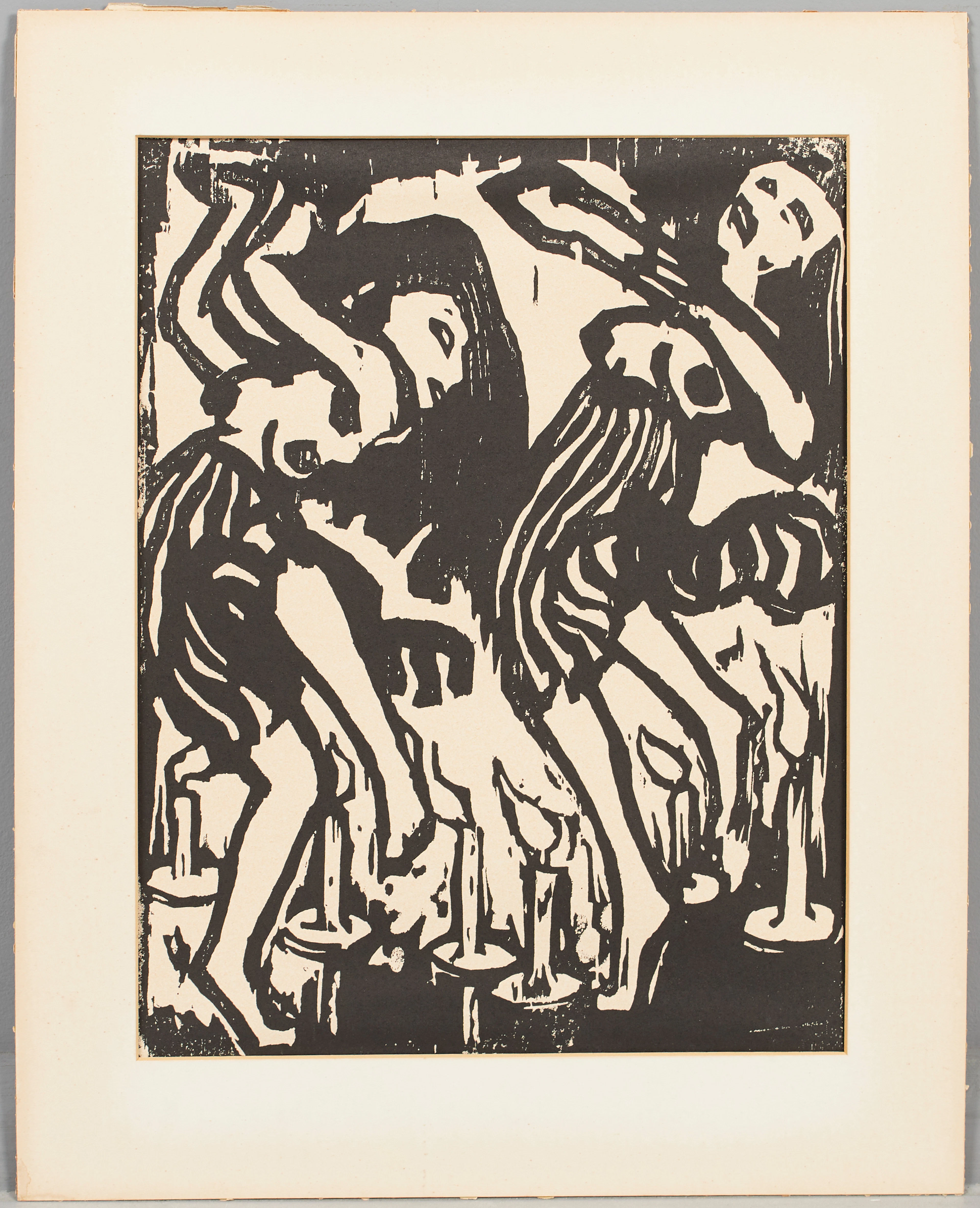 EMIL NOLDE (1867-1956). NACH. 'Kerzentänzerinnen', Holzschnitt.