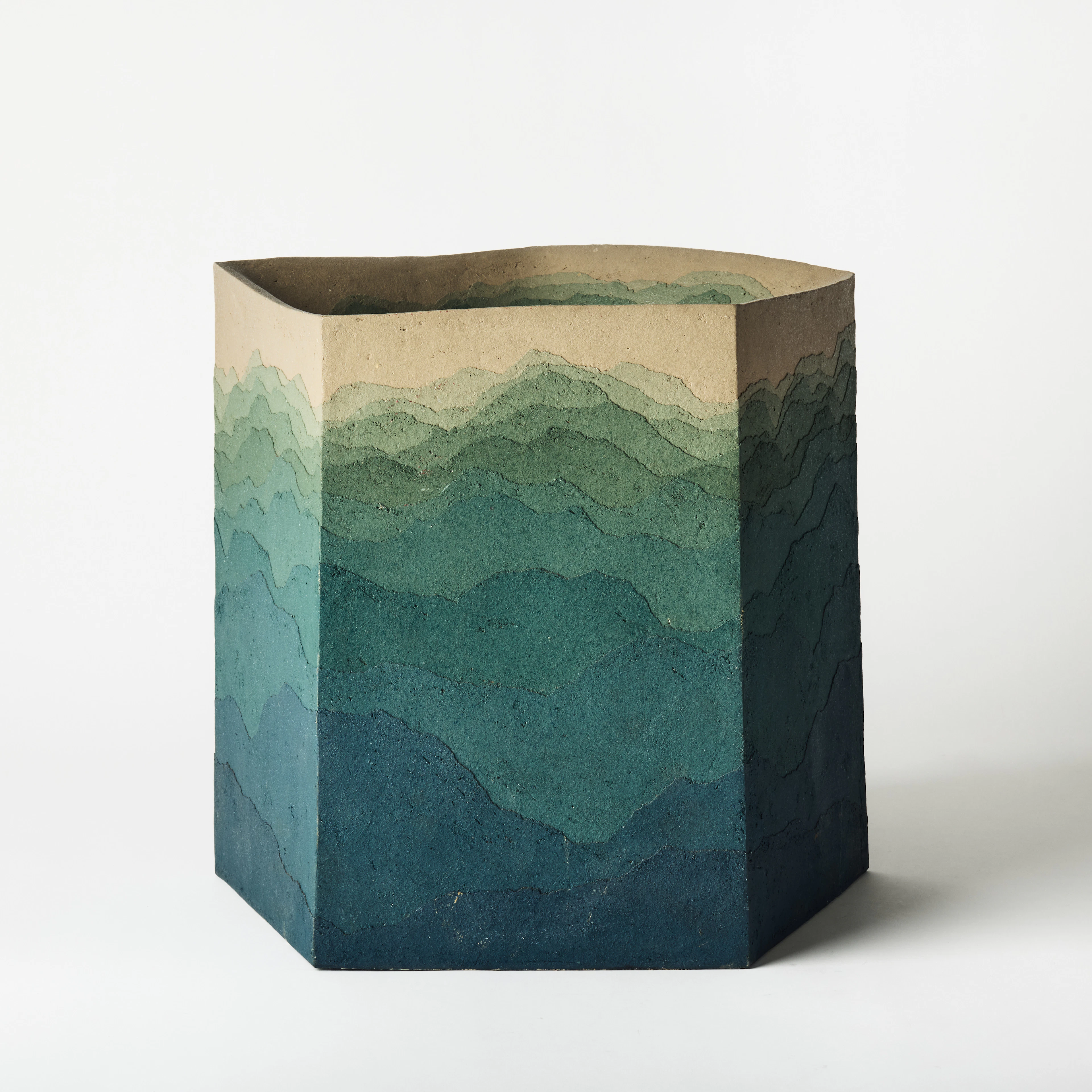 MIYASHITA ZENJI (JAPAN 1939-2012). "Avlägset landskap", vas, Japan