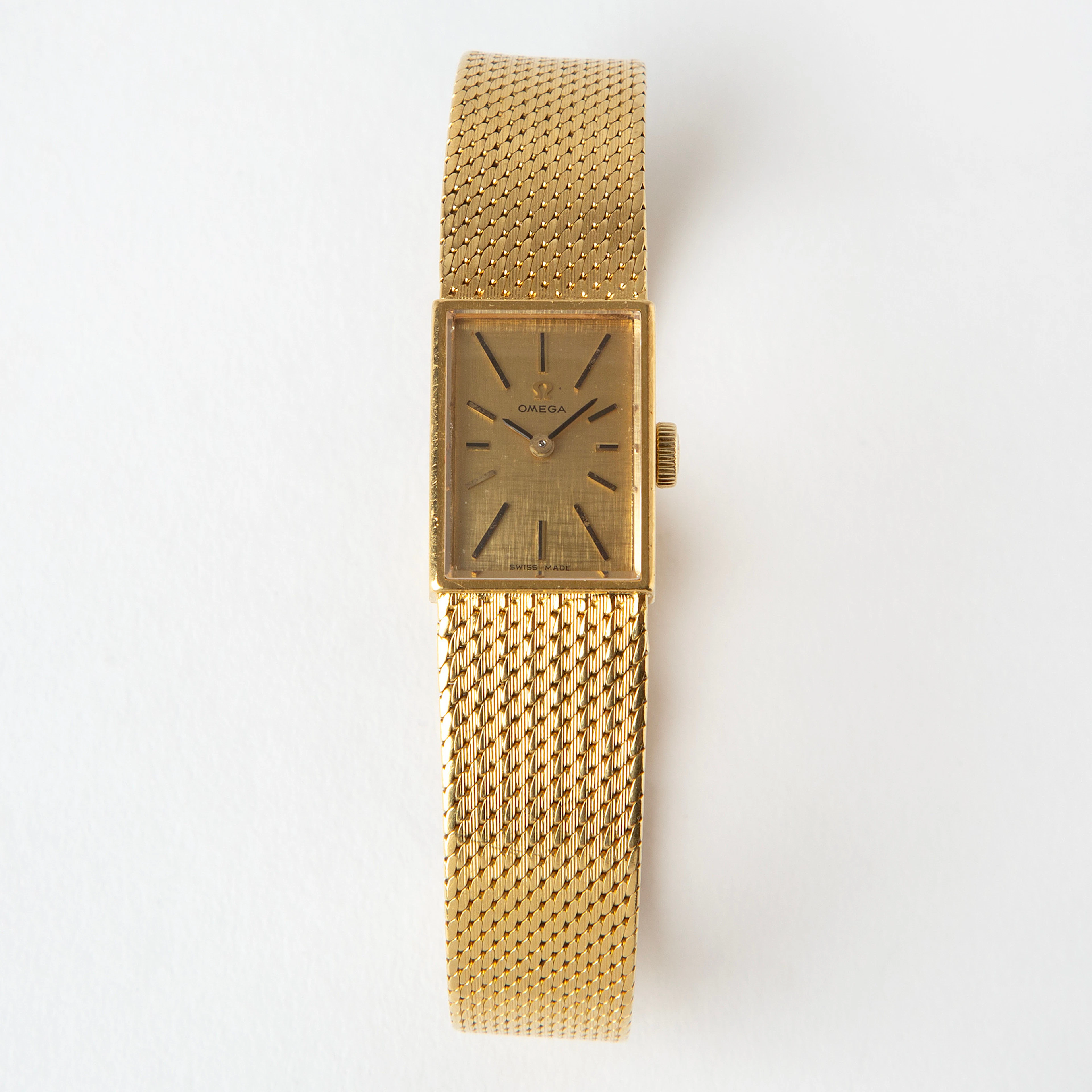 OMEGA, armbandsur, 19 x 14 mm, 18K guld, ca 1970.