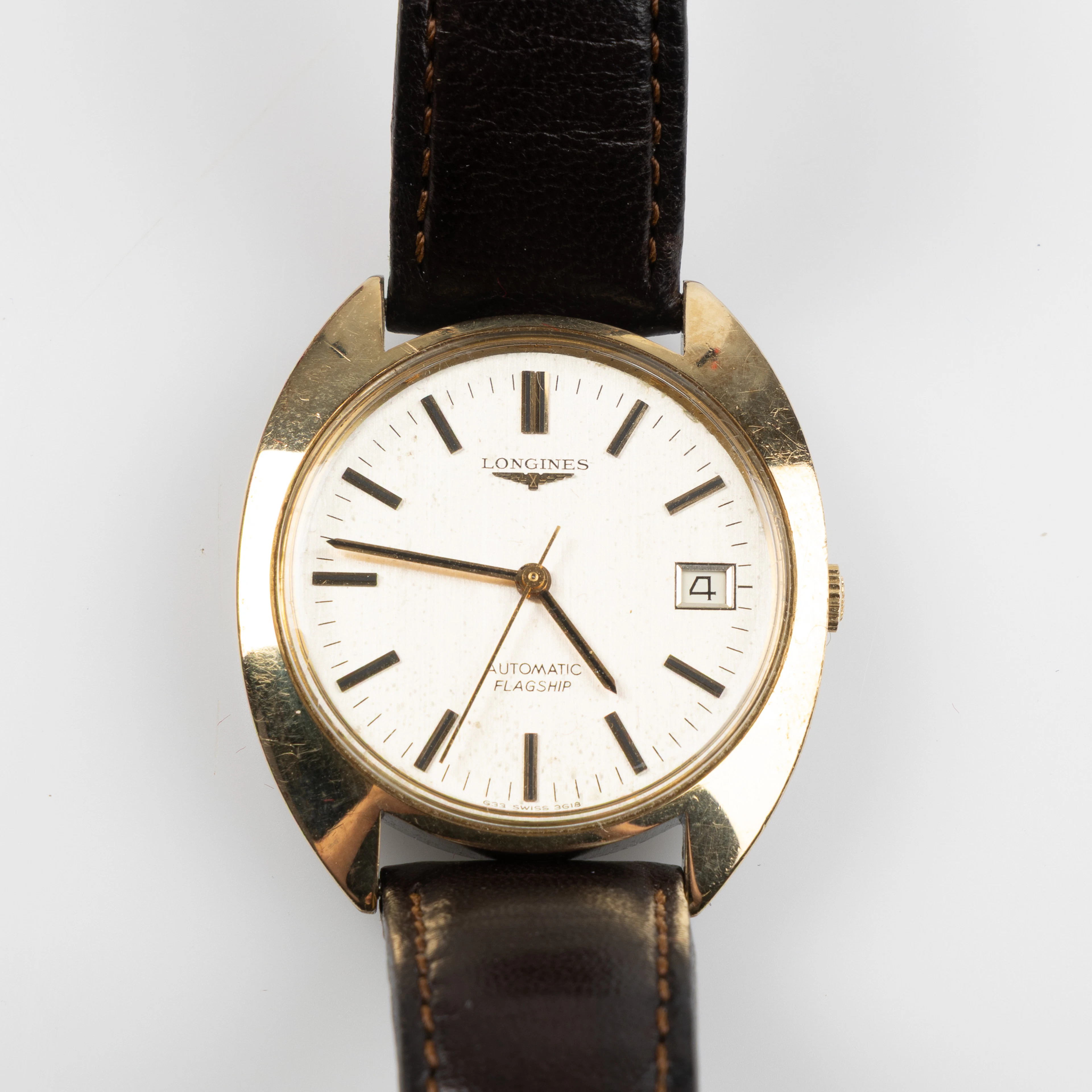 LONGINES, Flagship, armbandsur, xx mm, guld på stål, ca 1978.