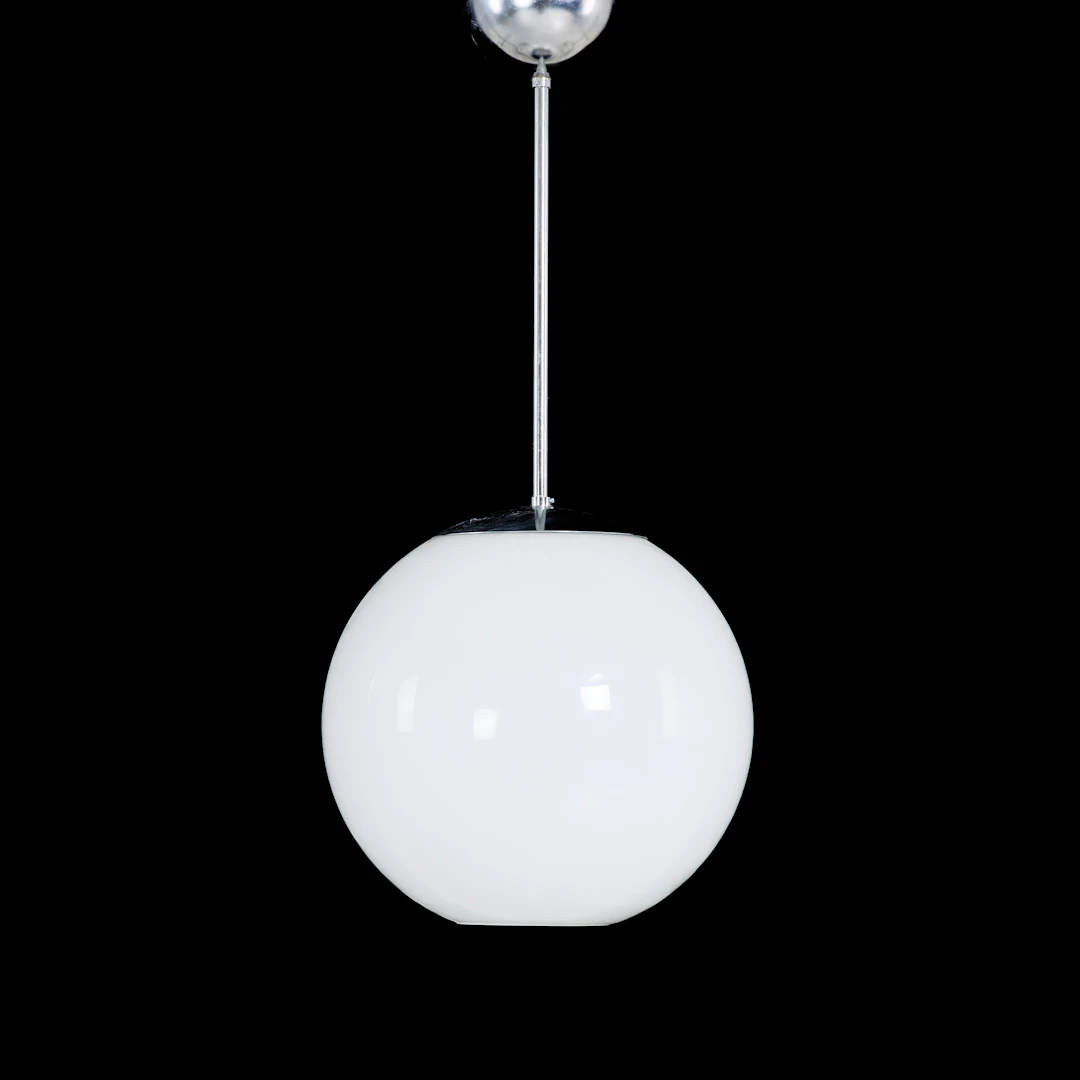 TAKLAMPA, glas och metall, 1900-talets senare del.