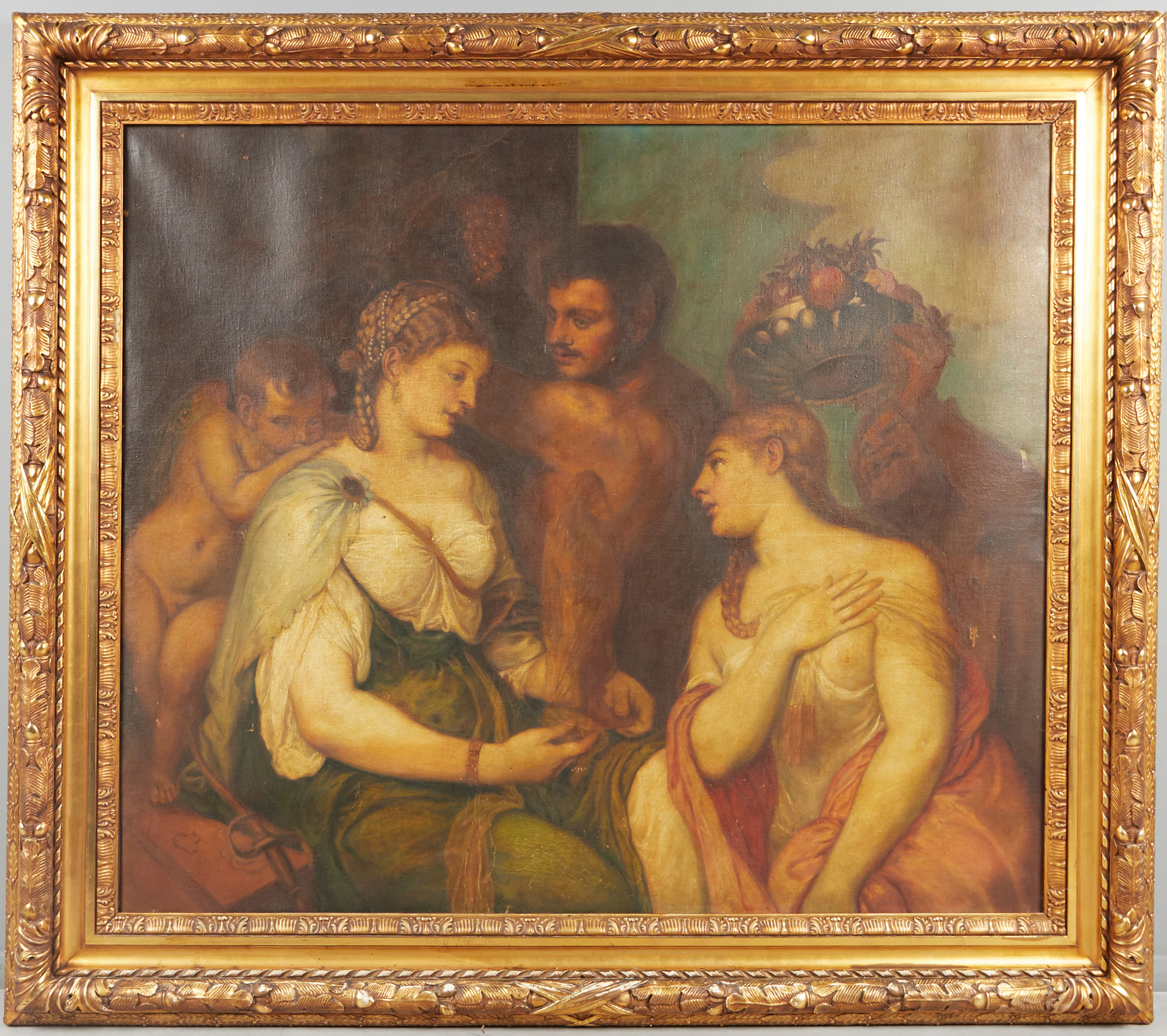 KOPIST NACH TIZIANO VECELLIO, GEN. TIZIAN (1485-1576). 'Venus, Bacchus