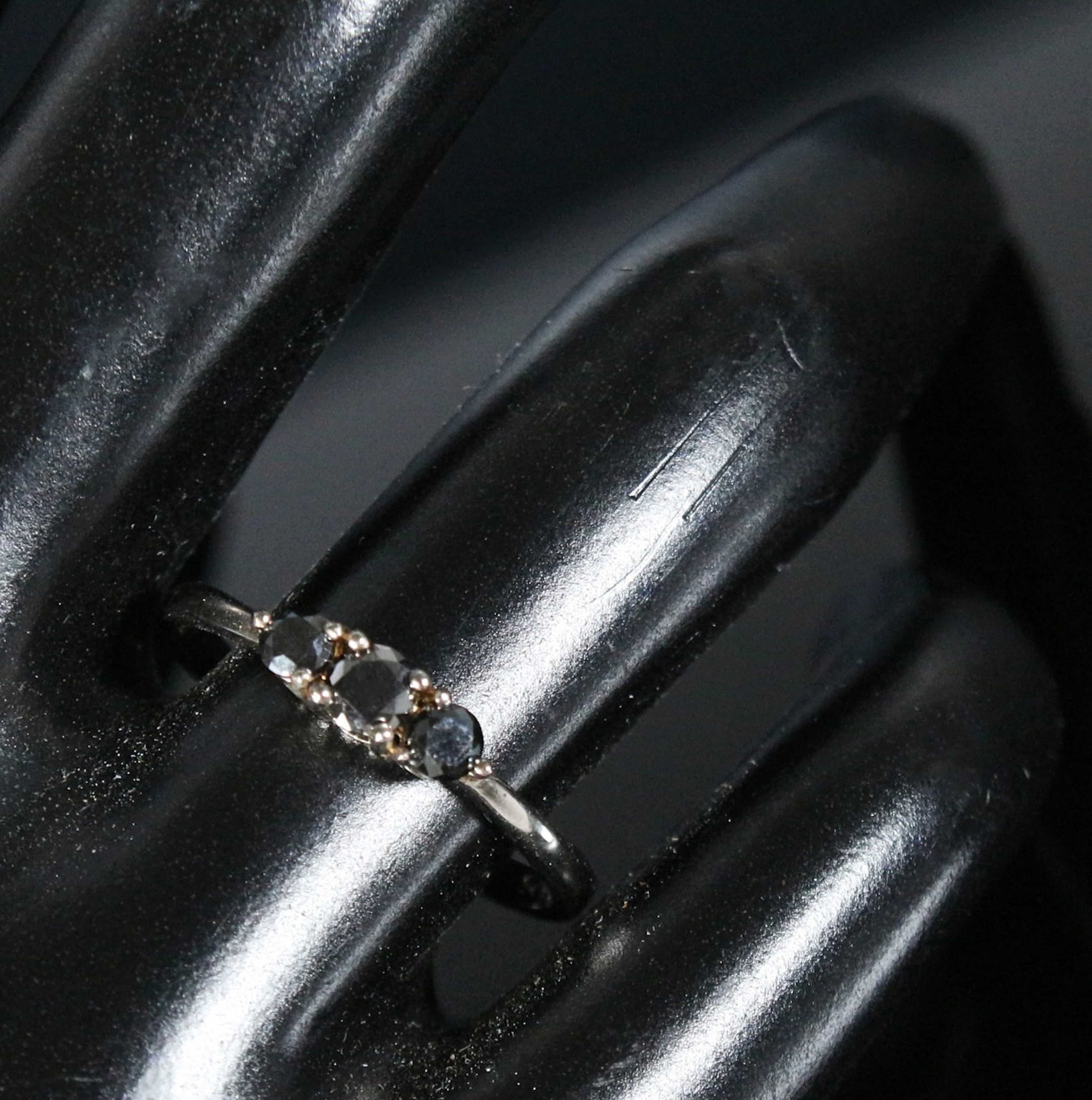 Diamantring, 925er Silber, 0,10 ct. und 0,06 ct.