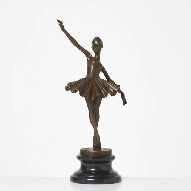 MIGUEL FERNANDO LOPEZ. skulptur, ballerina, brons, signerad i godset