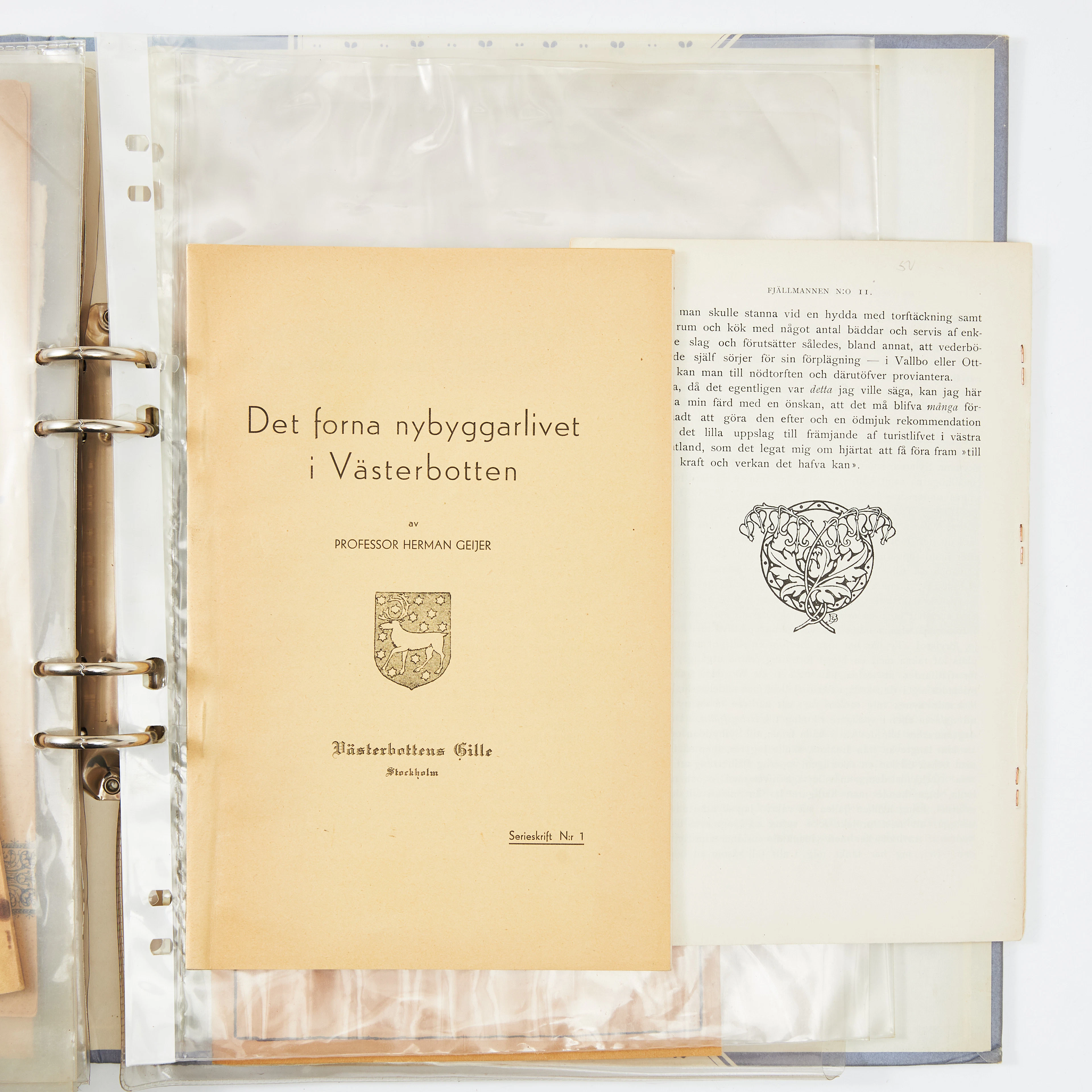 SAMLING JÄMTLAND, VÄSTENORRLAND, M. M. FÖRORDNINGAR, BROSCHYRER, SMÅSKRIFTER