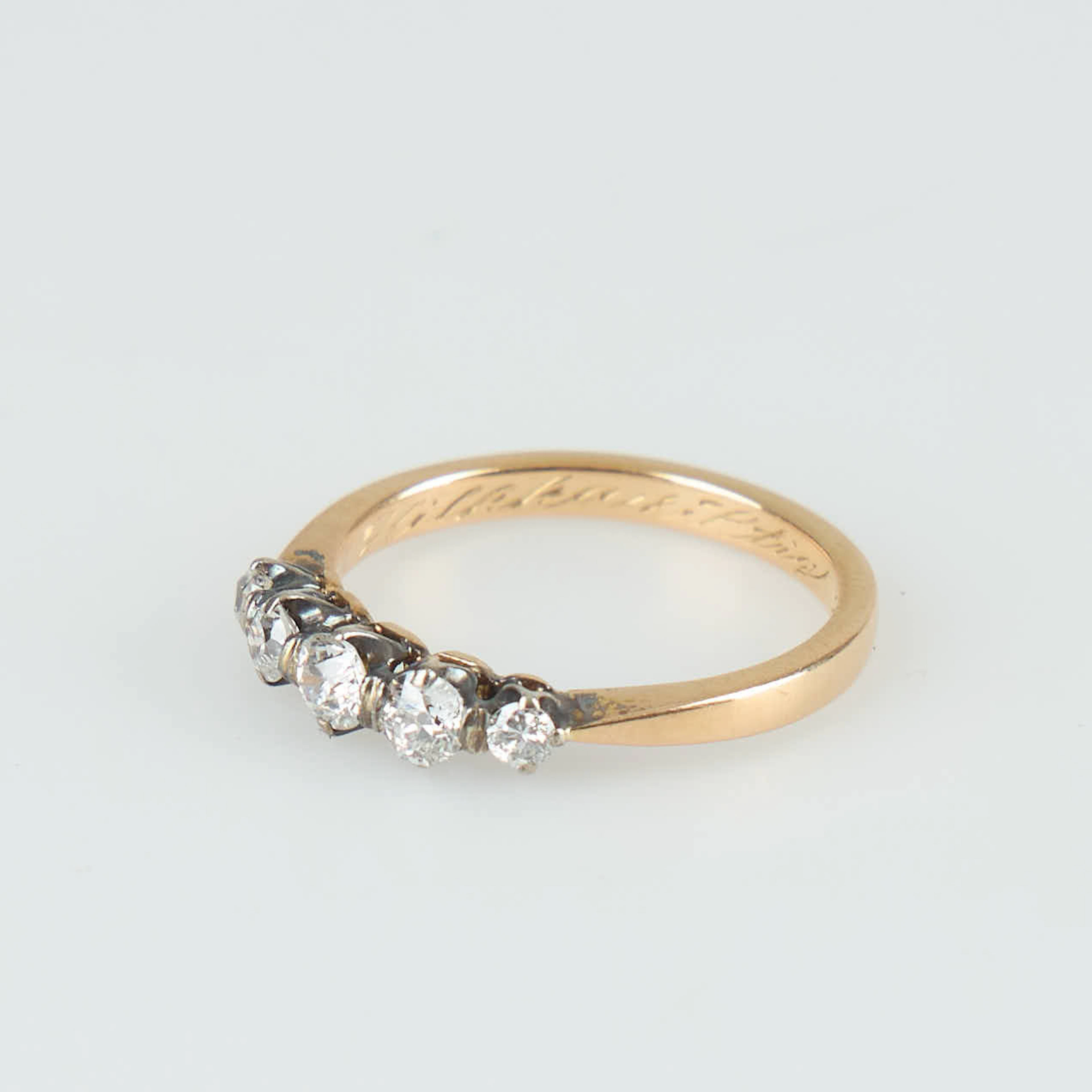 DIAMANTRING, 18K guld, Ø 16,75.