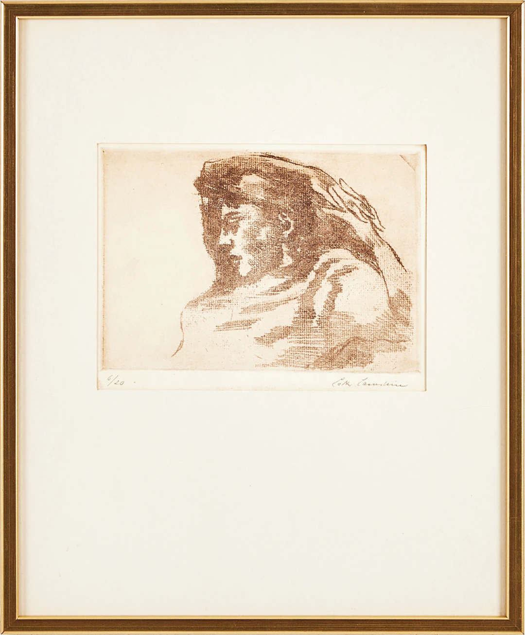 LOTTE LASERSTEIN. Kvinna i profil.
