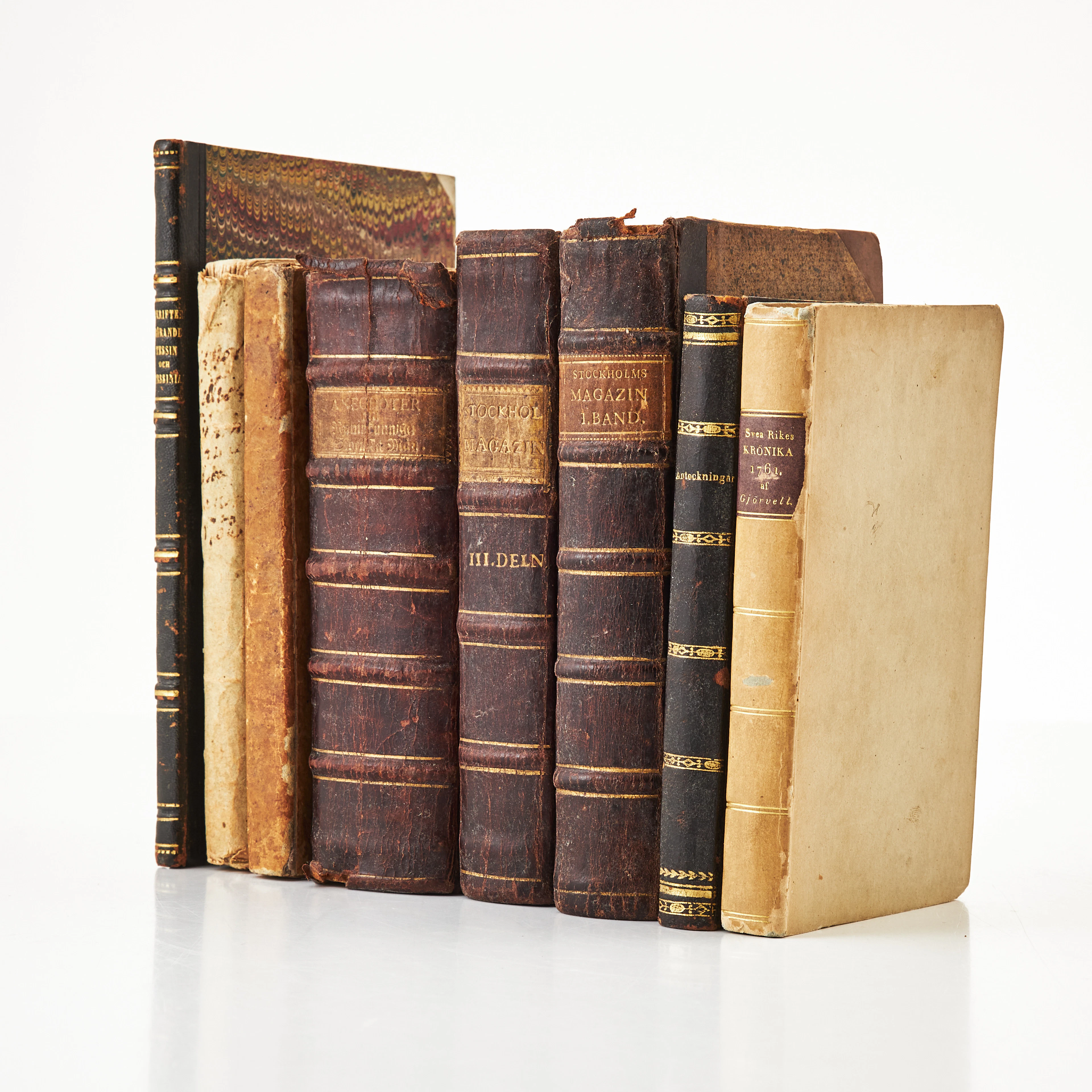 SAMING BÖCKER, 8 vol. bl.a. GJÖRWELL, TESSIN, STOCKHOLMS-MAGAZIN