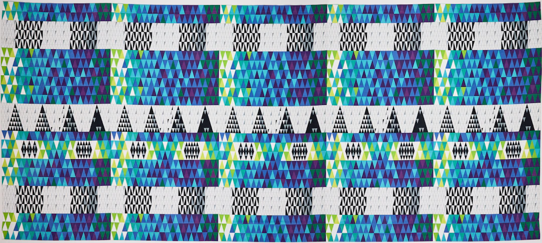 SVEN MARKELIUS. "Pythagoras", väggtextil, ca 262 x 593,5 cm.