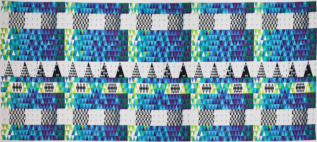 SVEN MARKELIUS. "Pythagoras", väggtextil, ca 262 x 593,5 cm.