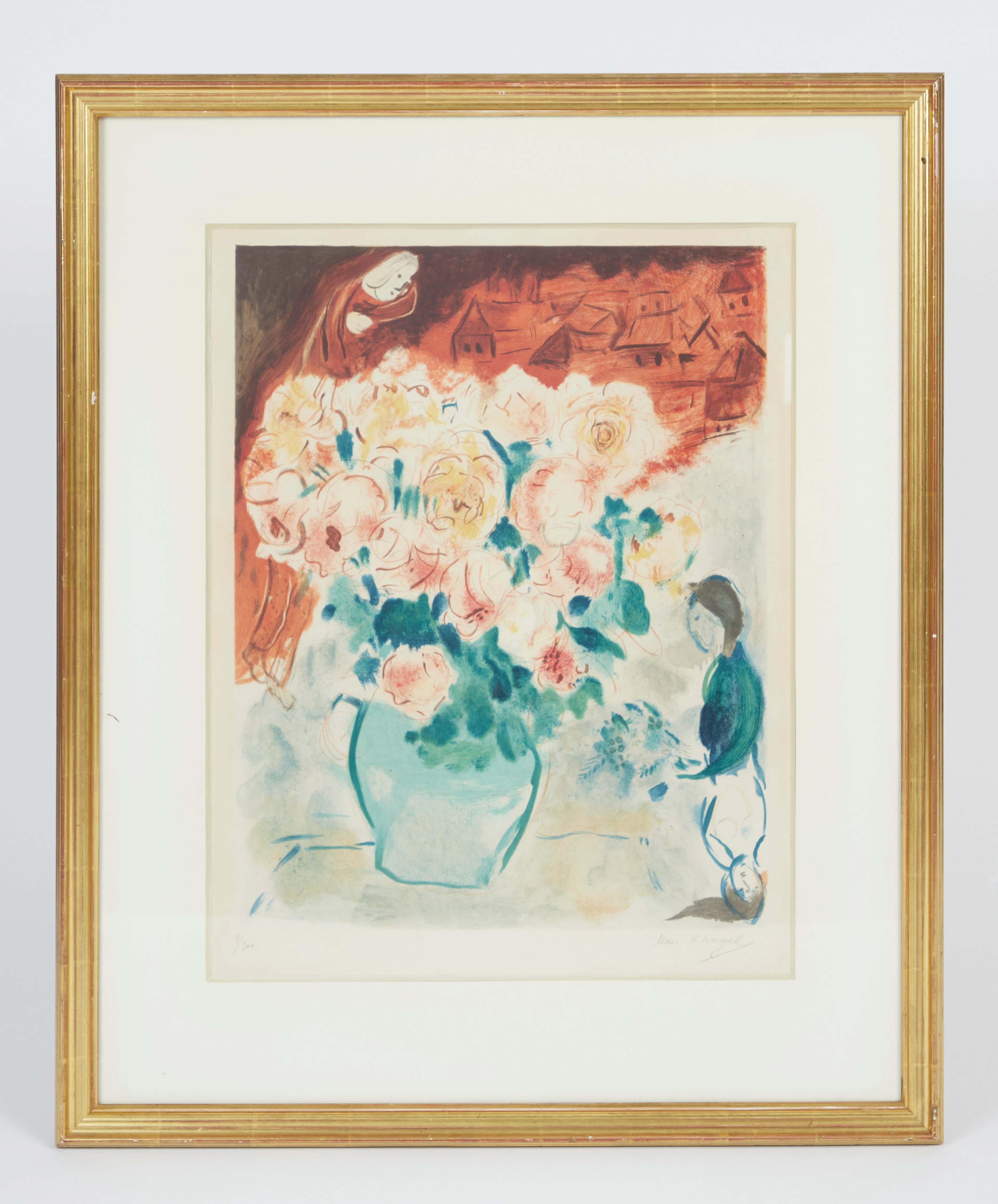 MARC CHAGALL (1887-1985). 'Le Bouquet', Farblithografie.