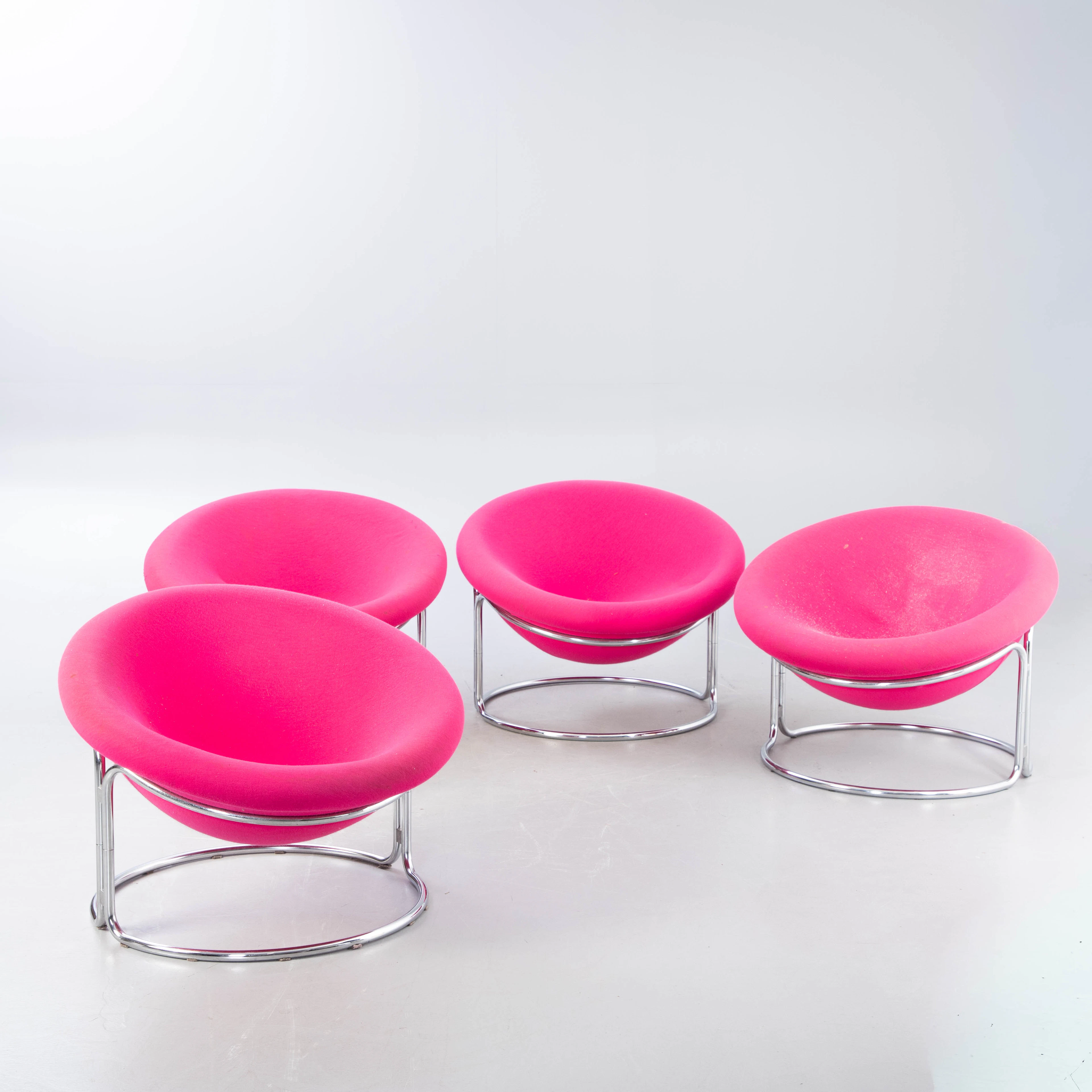 Luigi Colani für Kusch & Co, vier Schalen-Sessel, um 1968 (4).