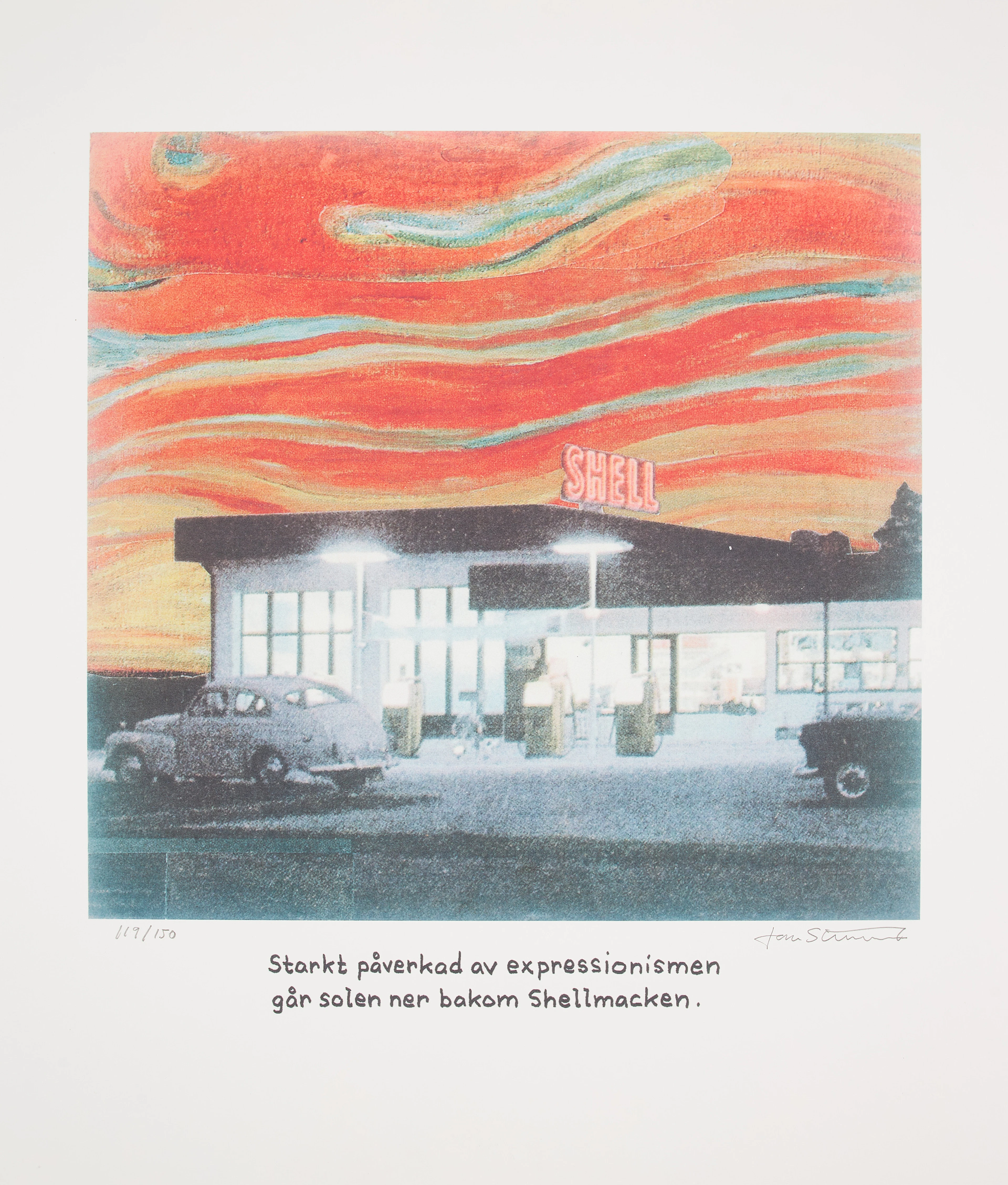 JAN STENMARK. (FÖDD 1949). "Starkt påverkad av expressionismen går