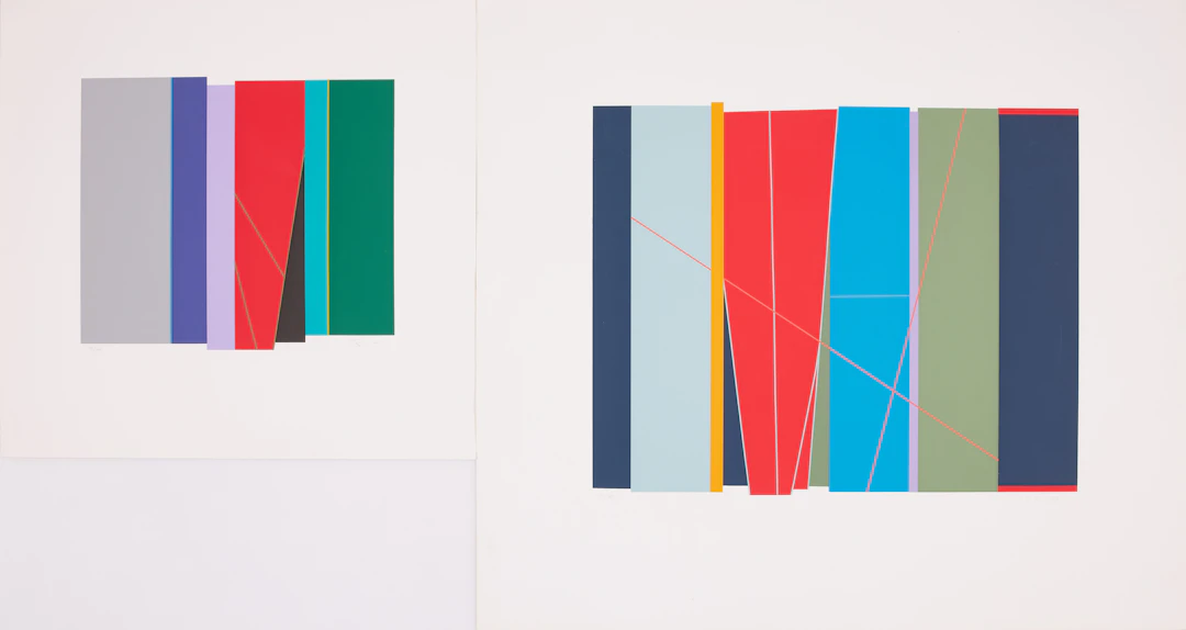 ILKKA PÄRNI. 2 st, kompositioner, serigrafier, signerad, daterade