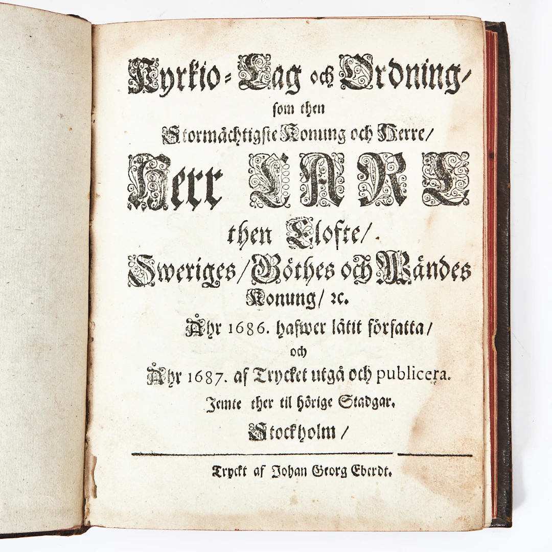 KARL XI:s KYRKOORDNING 1686.
