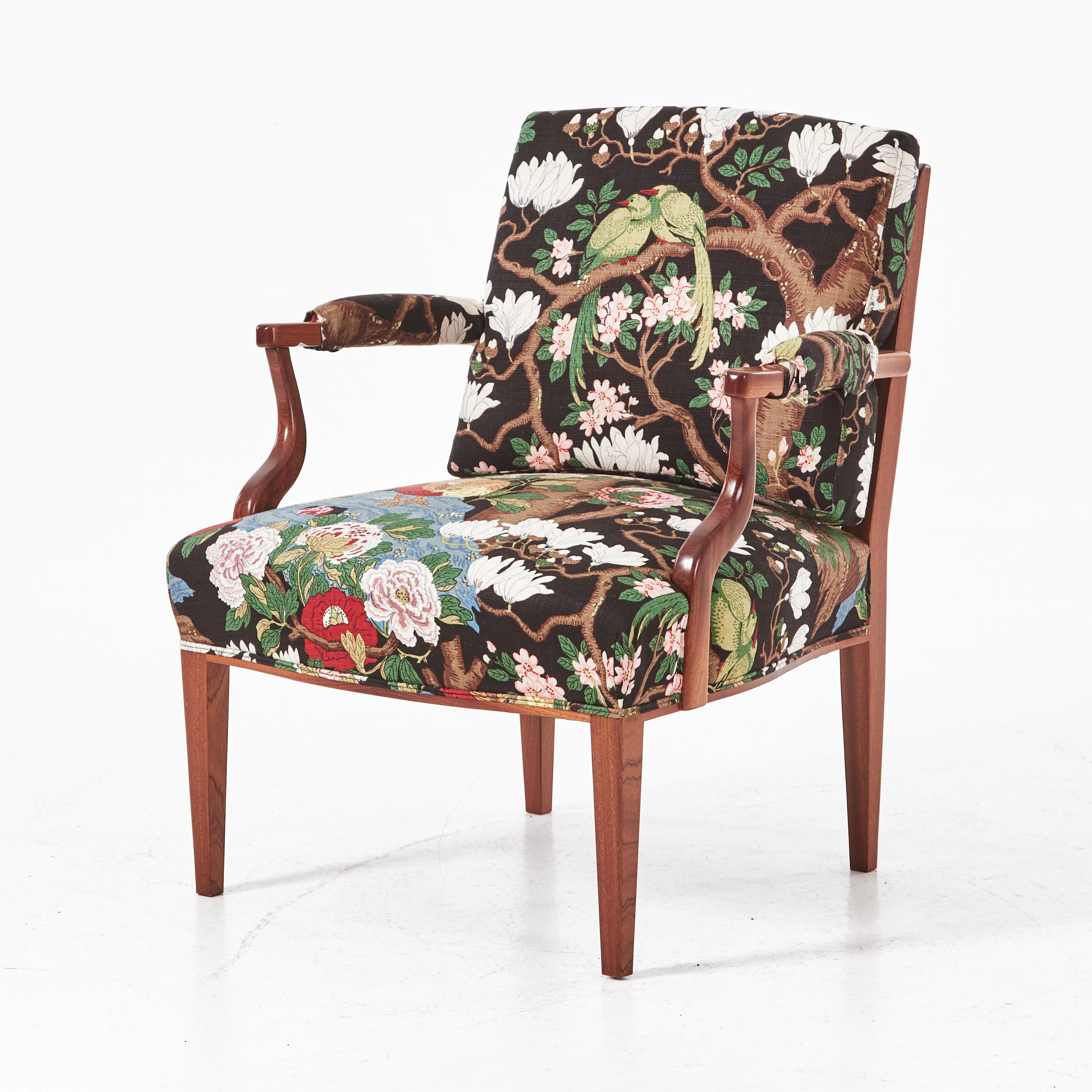 JOSEF FRANK. Karmstol, Firma Svenskt Tenn, modellnummer 969, stomme