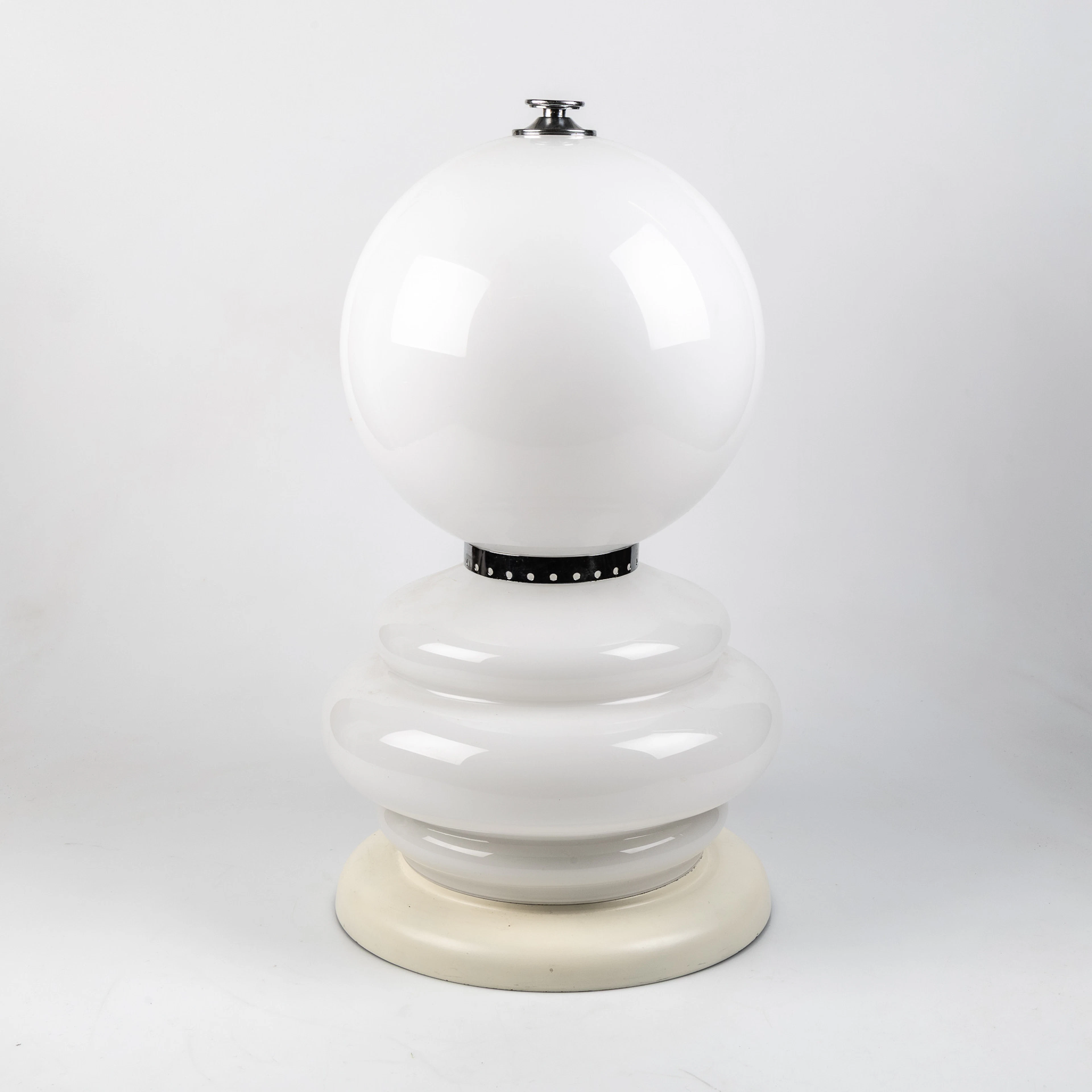 CARLO NASON. TILLSKRIVEN. Bords- / golvlampa, Space Age, 1970-tal