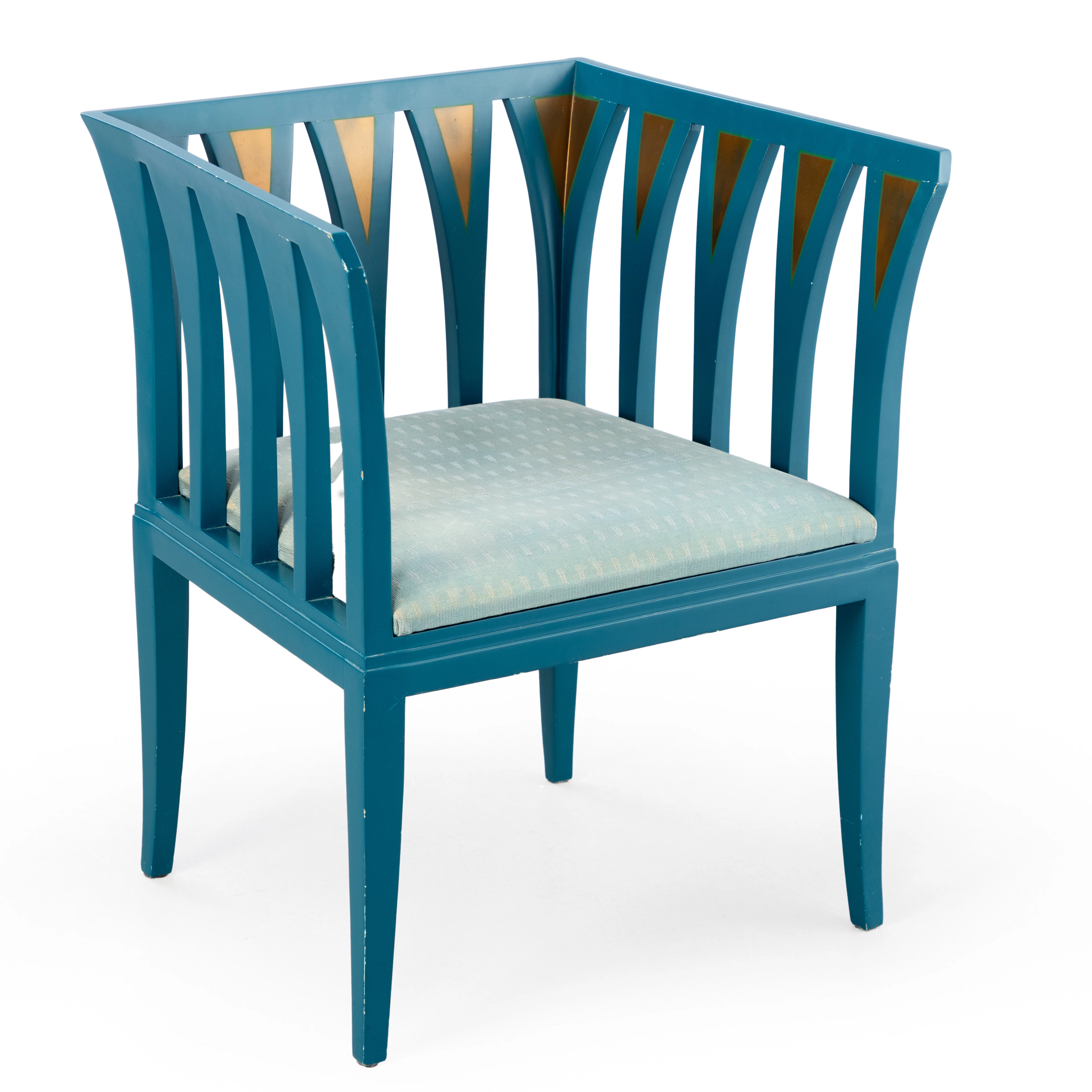 ELIEL SAARINEN. Armlehnstuhl 'Blue Chair' für Adelta Oy, Finnland