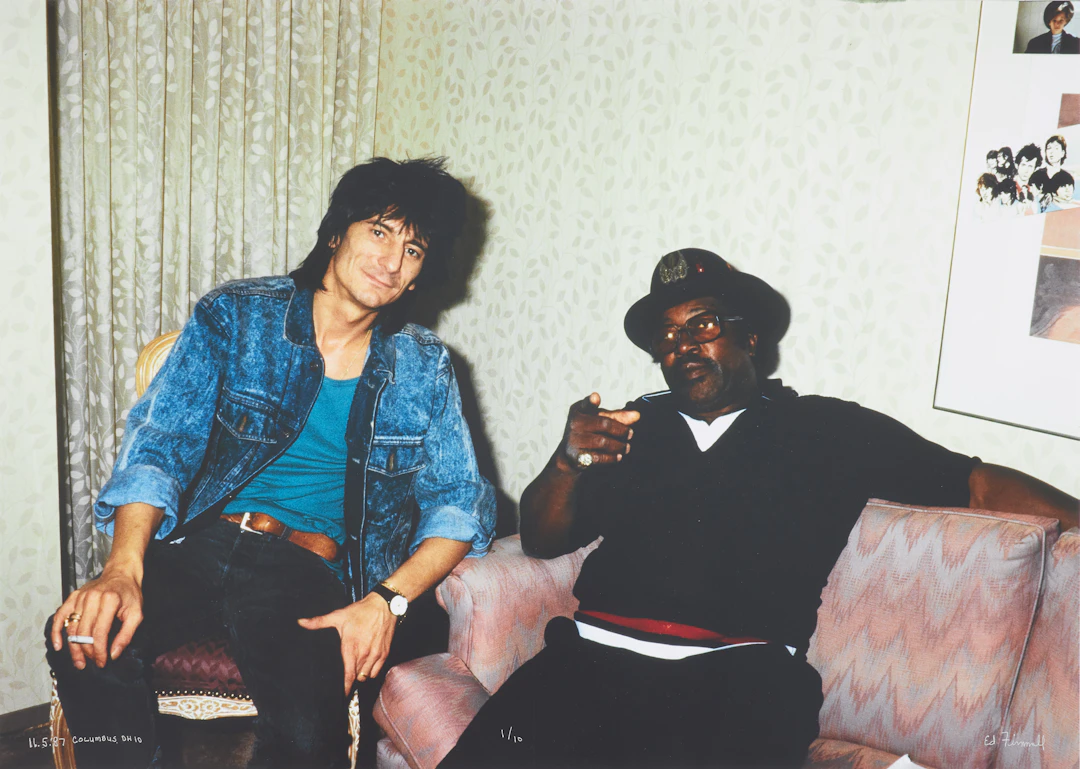 ED FINNELL, Bo Diddley + Ronnie Wood, "Hotel Shot", Columbus, Ohio