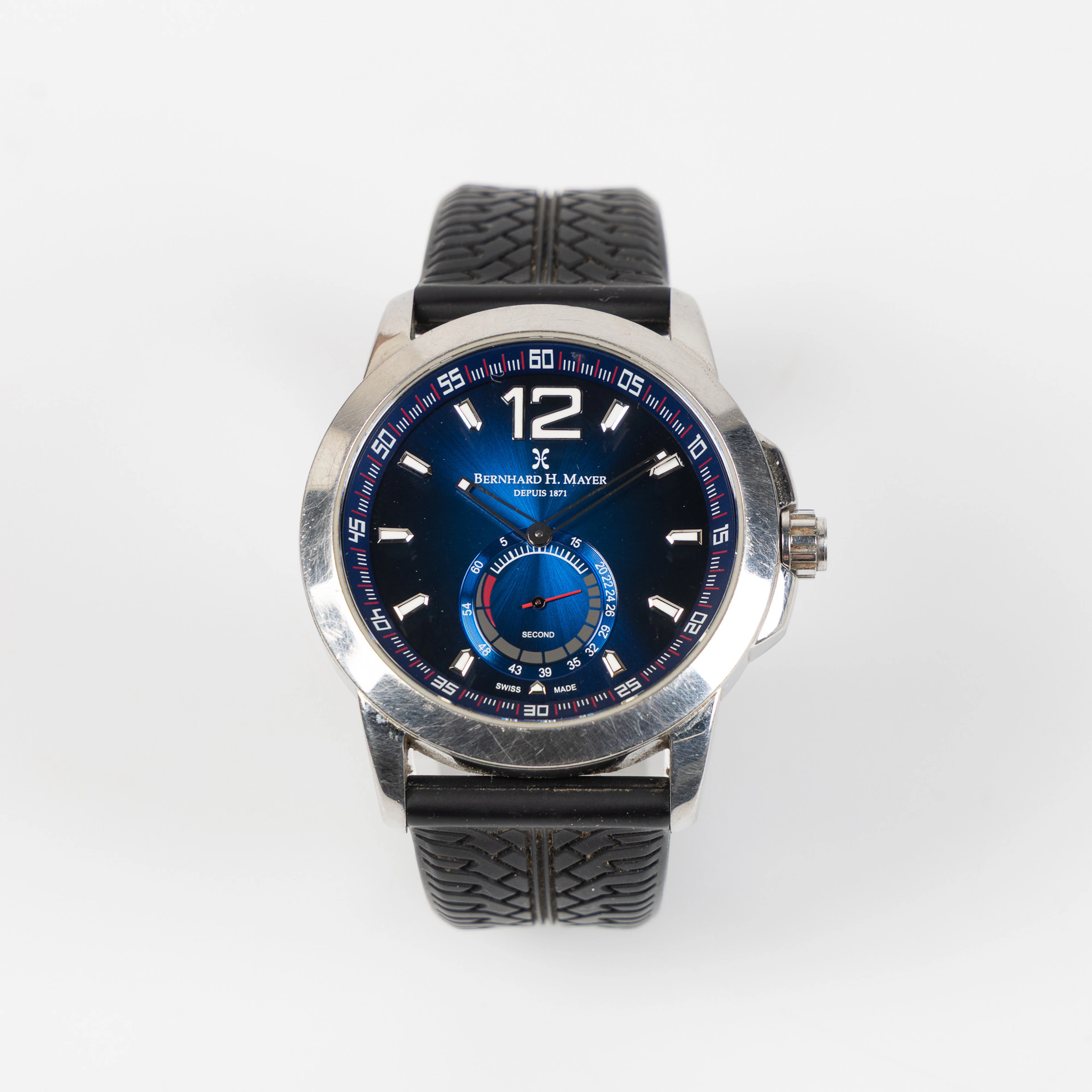 BERNHARD H. MEYER, Drift, armbandsur, 44 mm, stål.