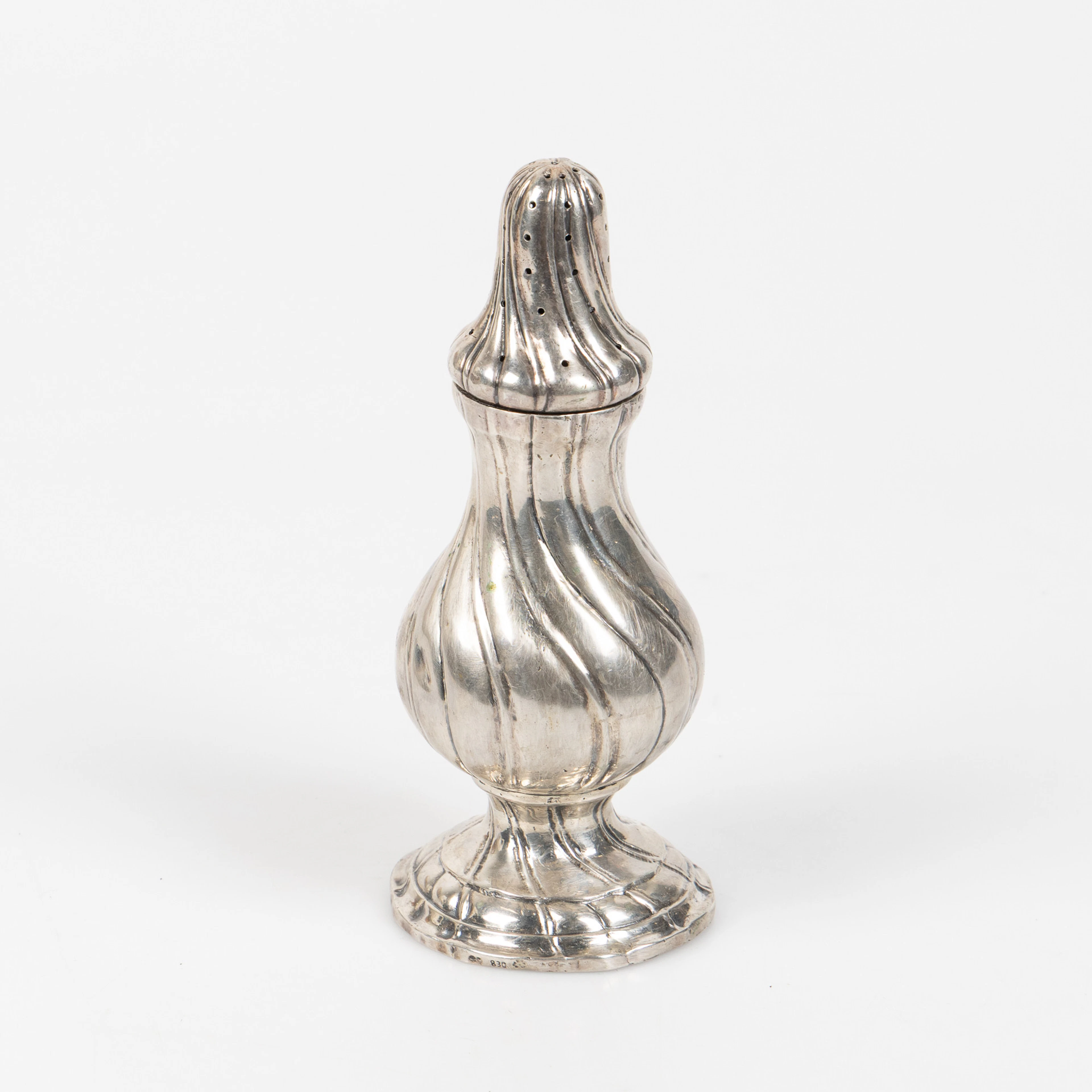 SOCKERRUSKA, silver, svenska importstämplar, rokokostil, tidigt 1900-tal