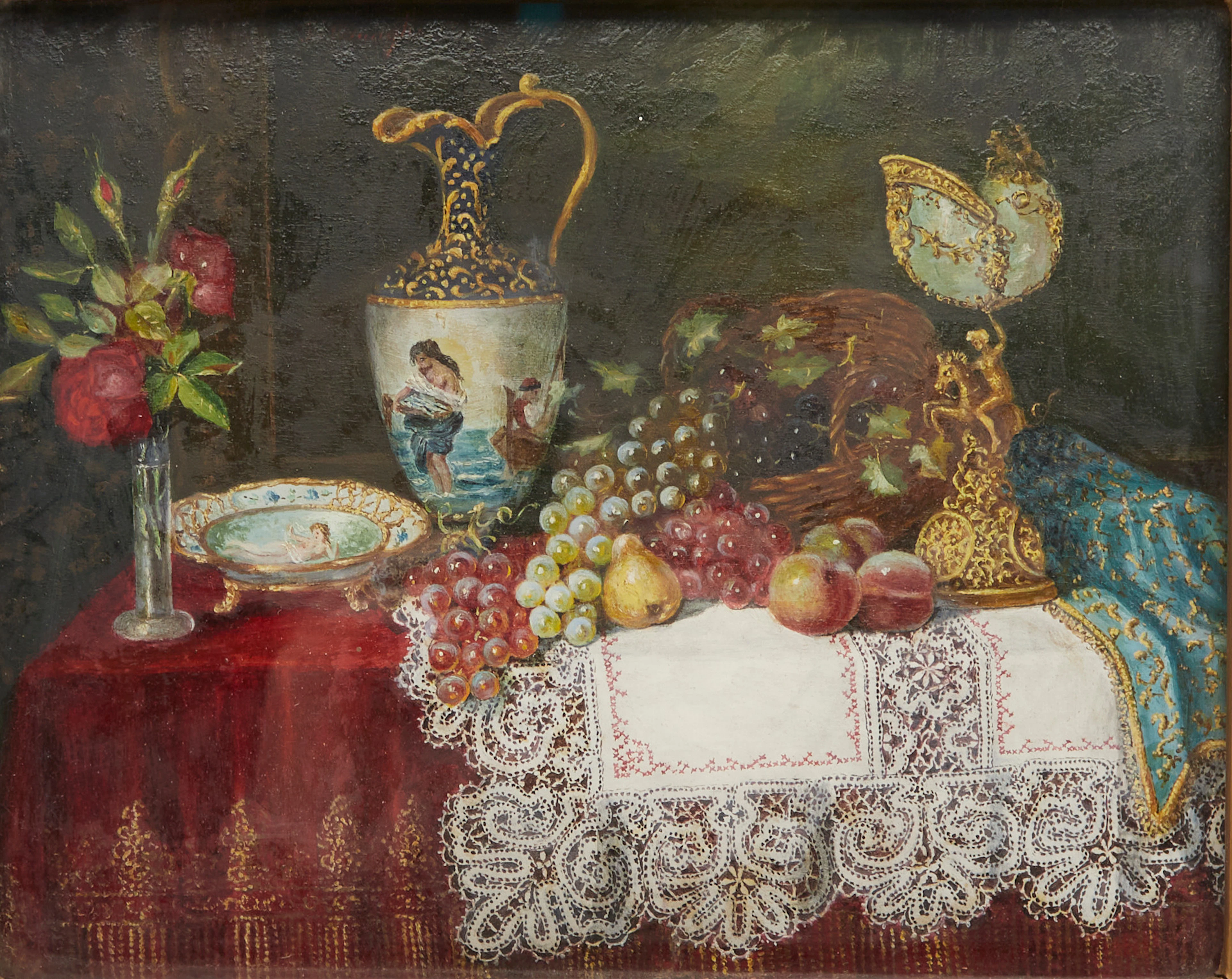 JOSEFINE OSNAGHI (1861-1939). Stillleben mit Früchten.