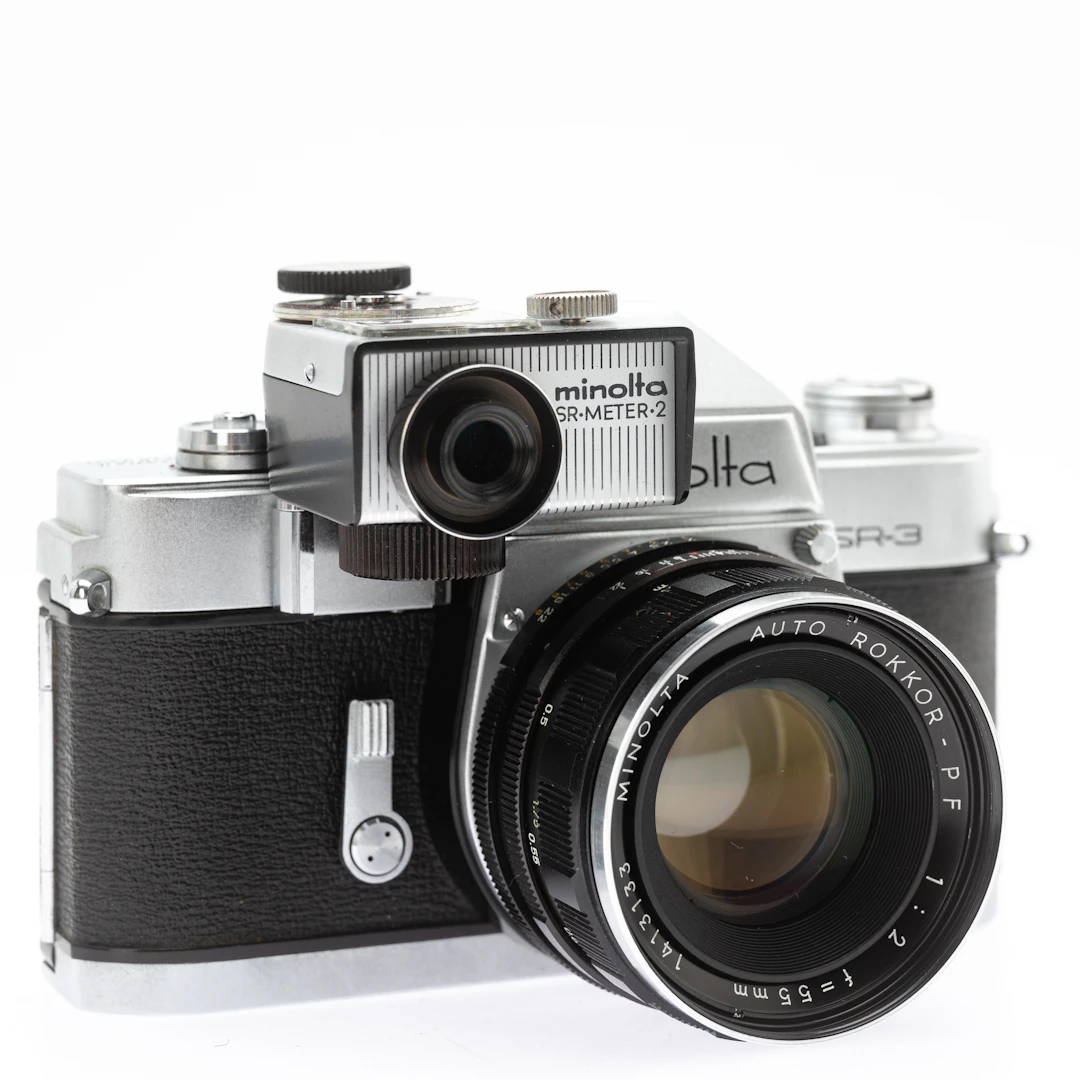 Minolta SR-3, 35mm Kleinbild Spiegelreflexkamera ( SN1423896 ) mit