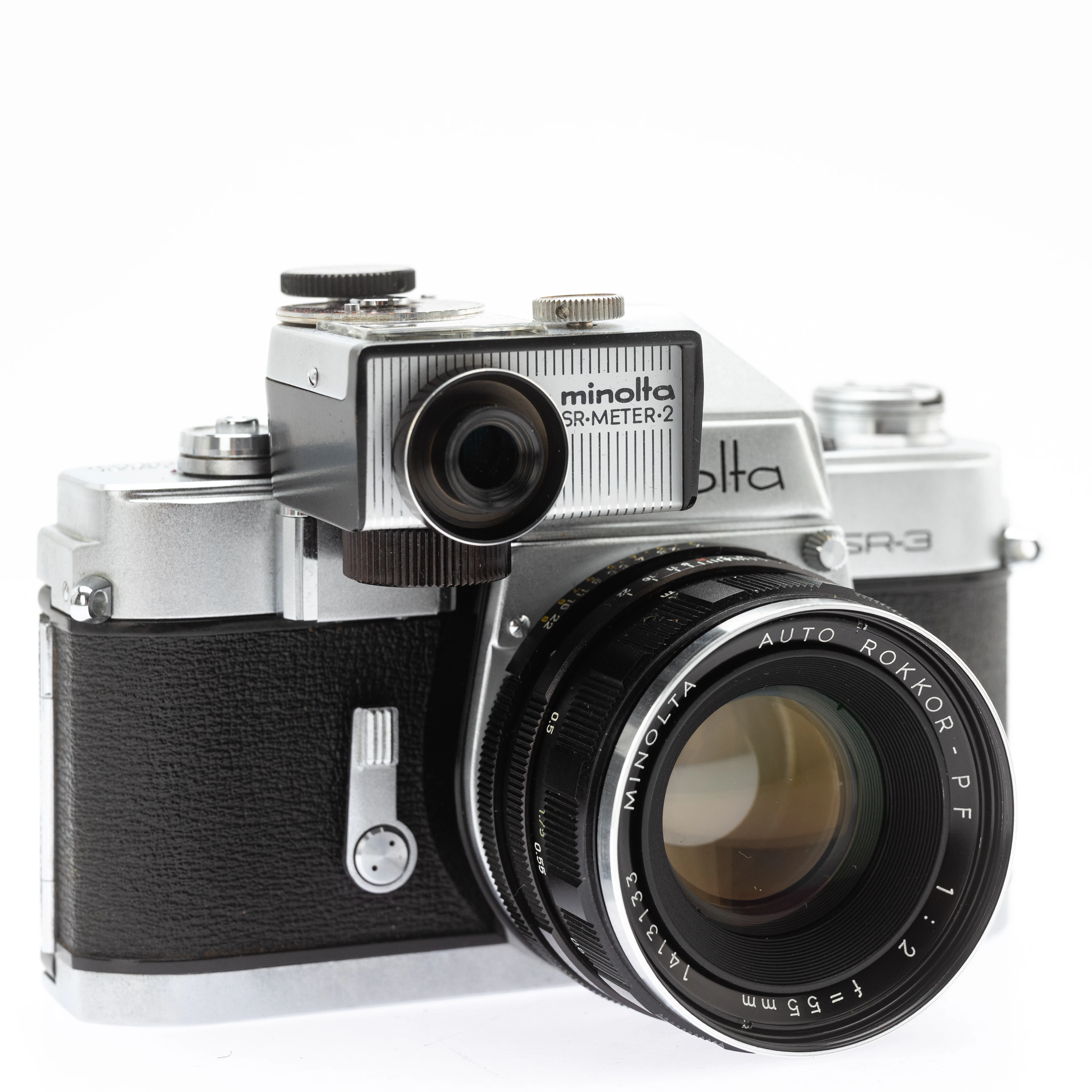 Minolta SR-3, 35mm Kleinbild Spiegelreflexkamera ( SN1423896 ) mit