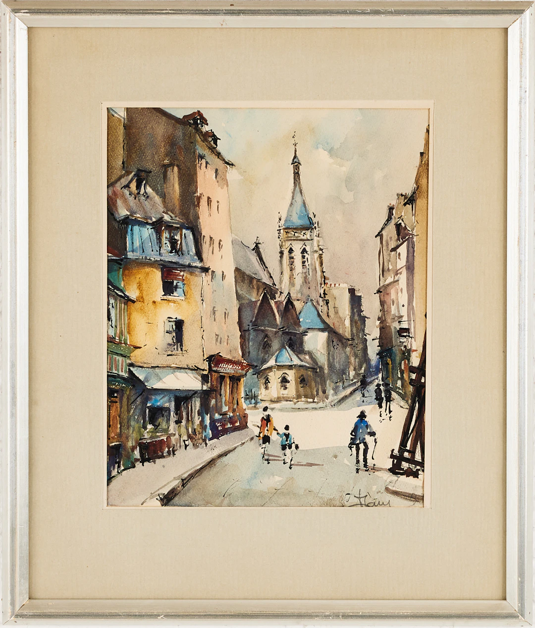 OIDENTIFIERAD KONSTNÄR, 1900-TAL. Parismotiv, två stycken.