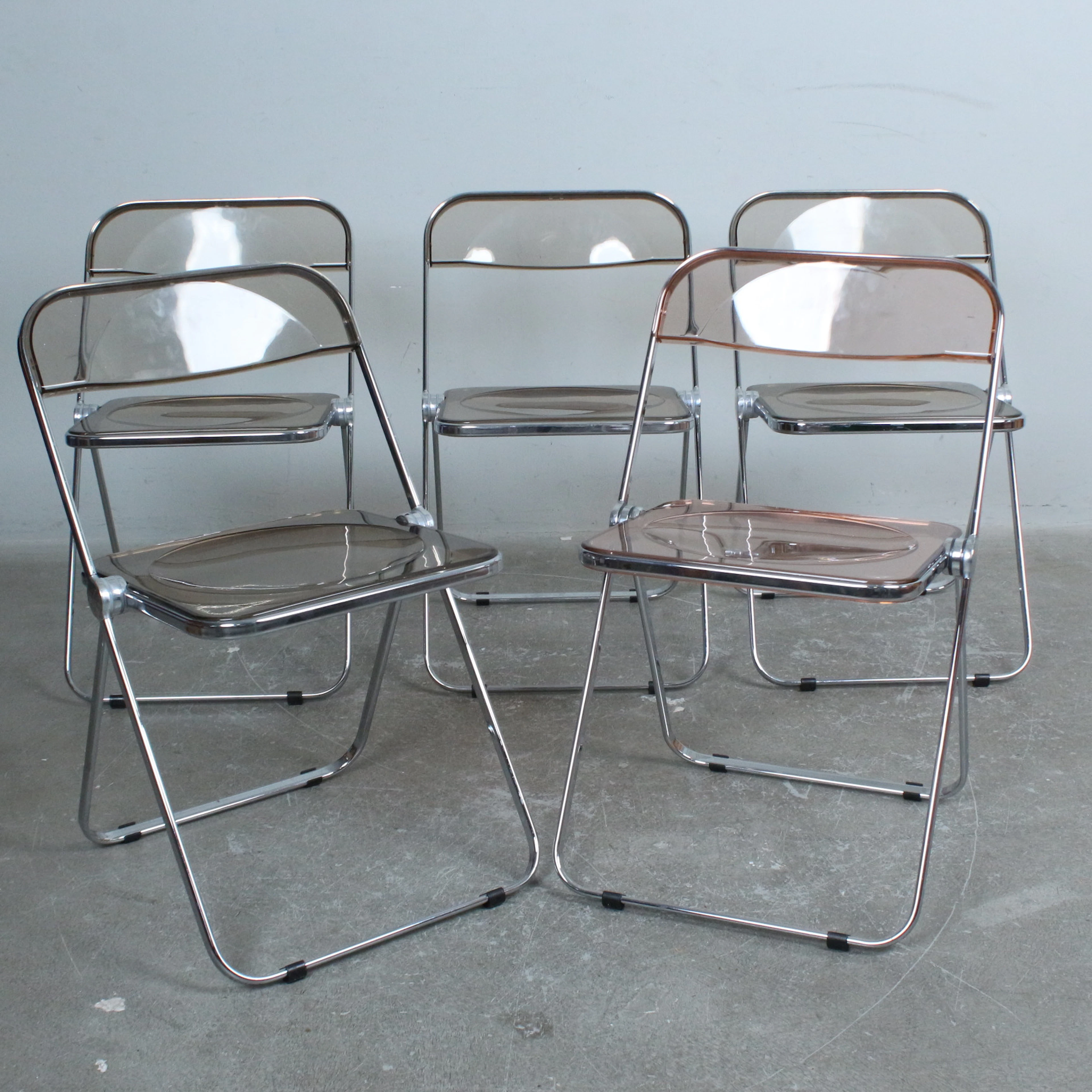 GIANCARLO PIRETTI. CASTELLI. Set Klappstühle / Stühle, Modell 'Plia'