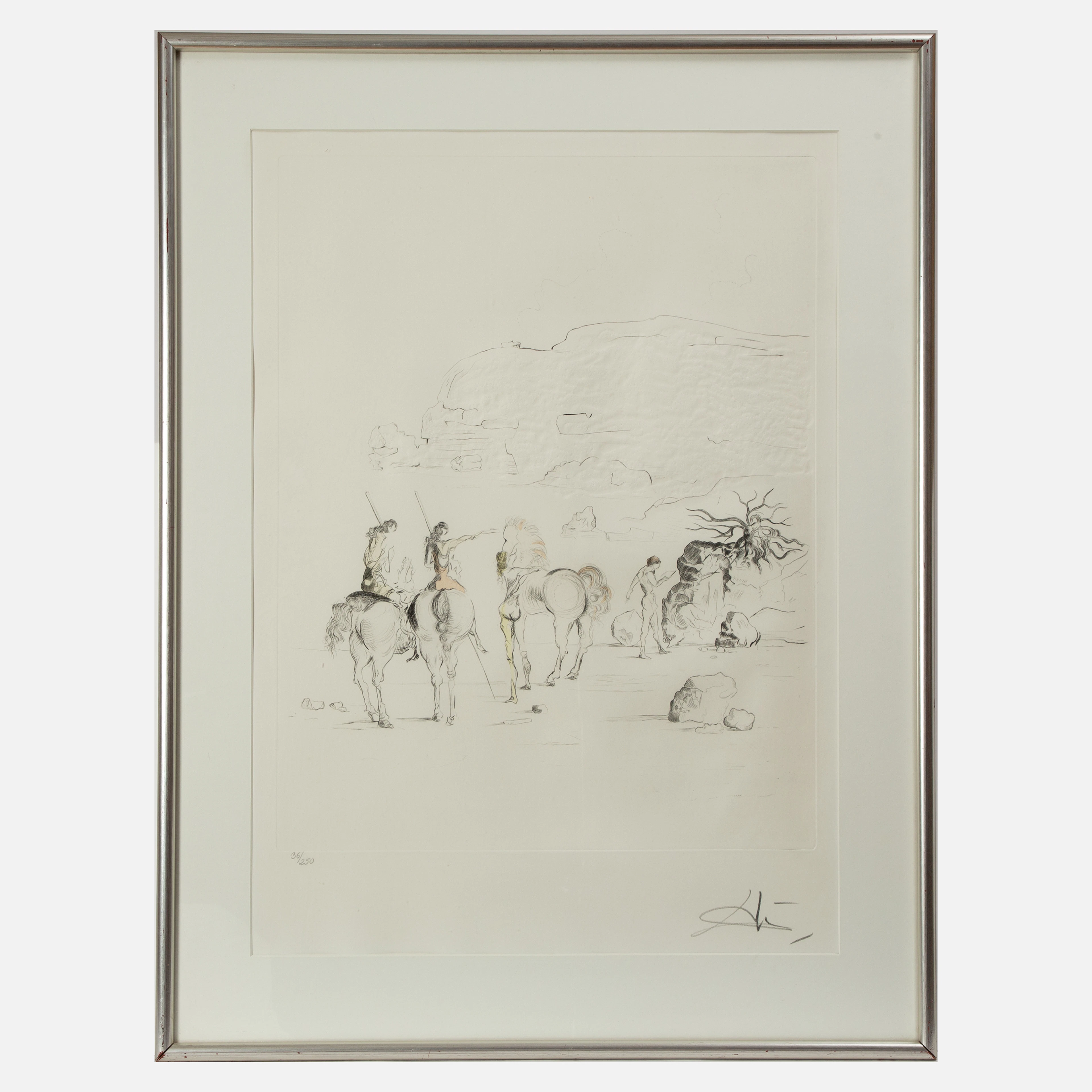 SALVADOR DALÍ. Akvatintetsning, signerad och numrerad 36/250.