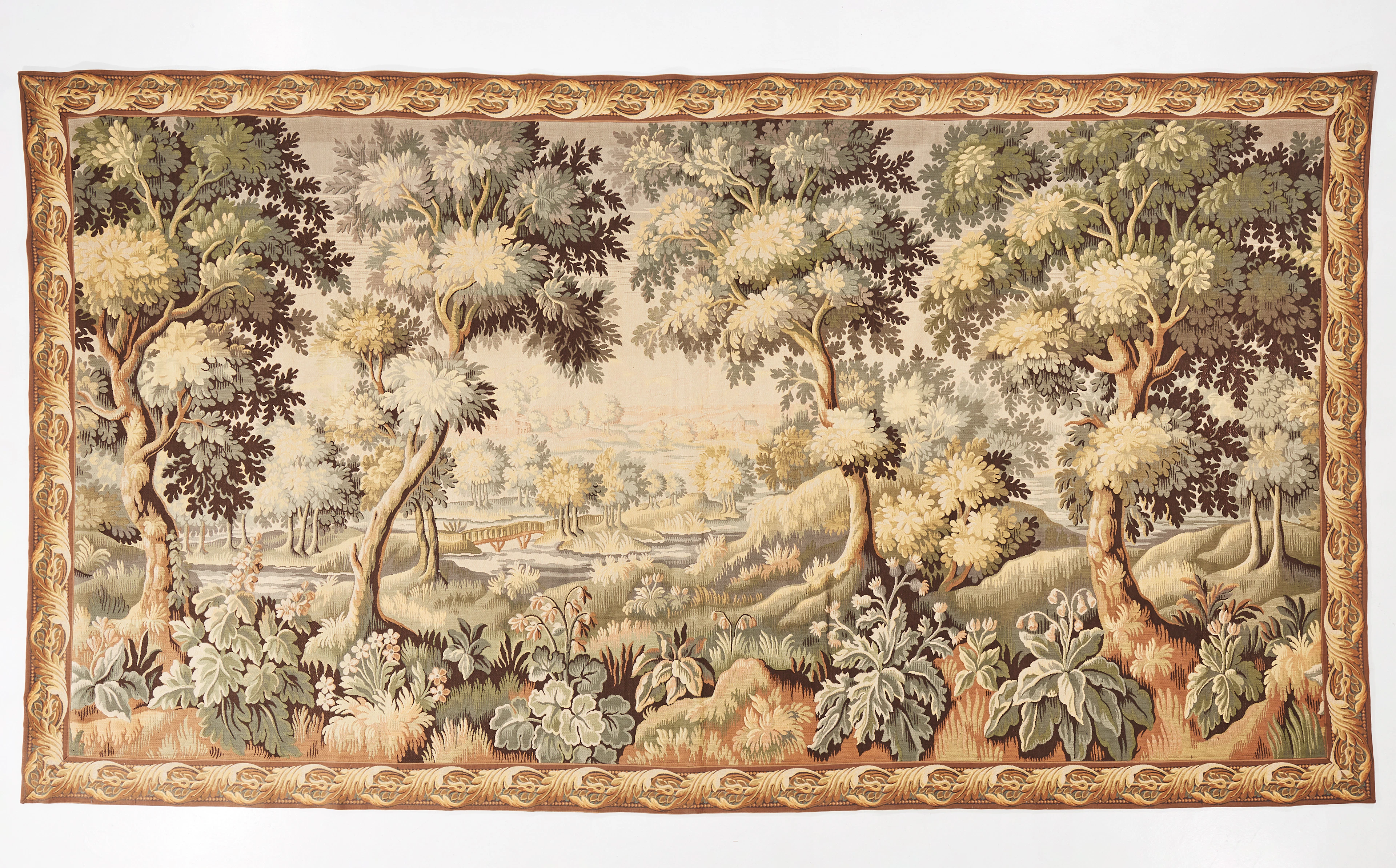 VÄVD TAPET / VÄGGBONAD, JP Paris panneaux gobelins, Frankrike, 1900-talets