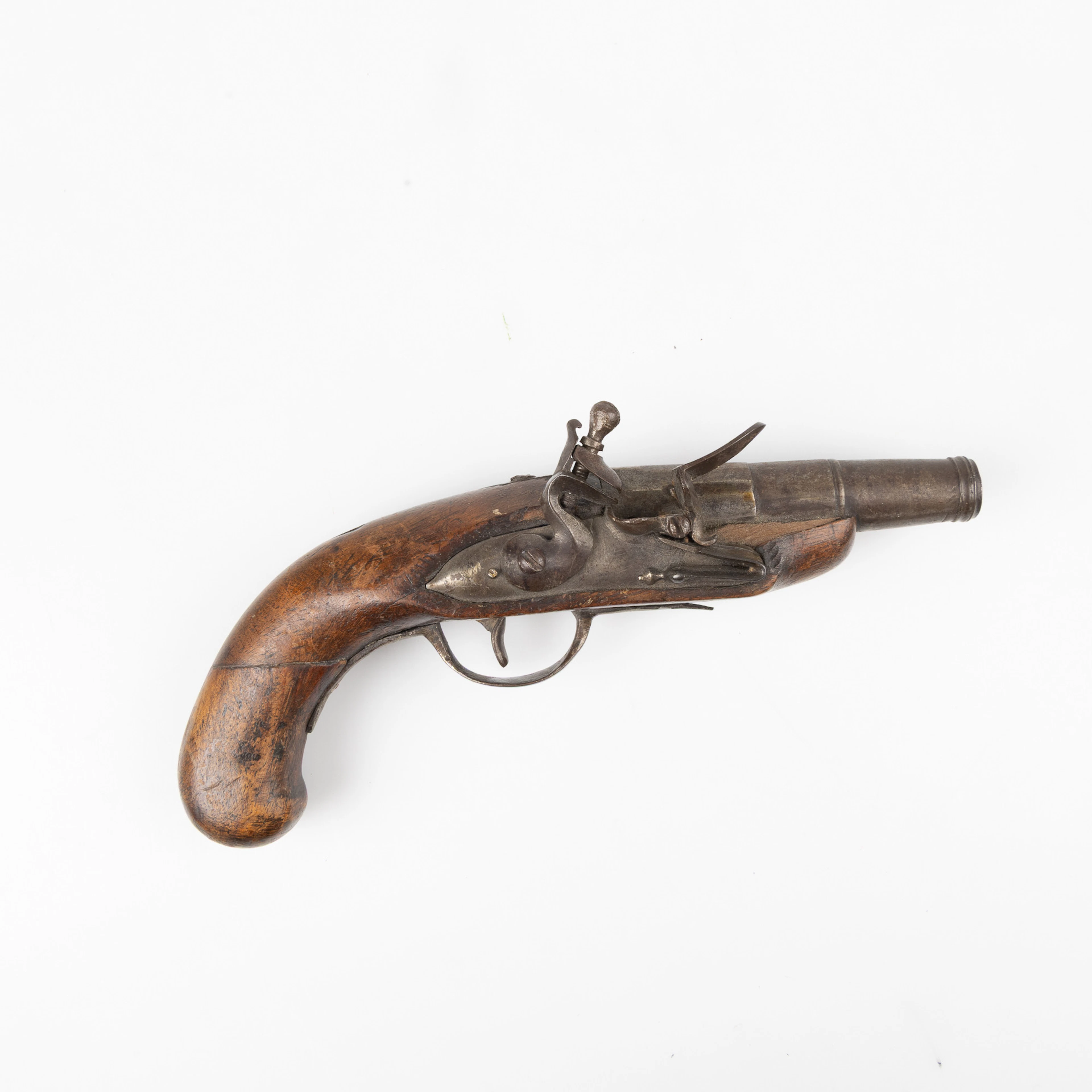 FLINTLÅSPISTOL, 1700-tal, rese-fickmodell.