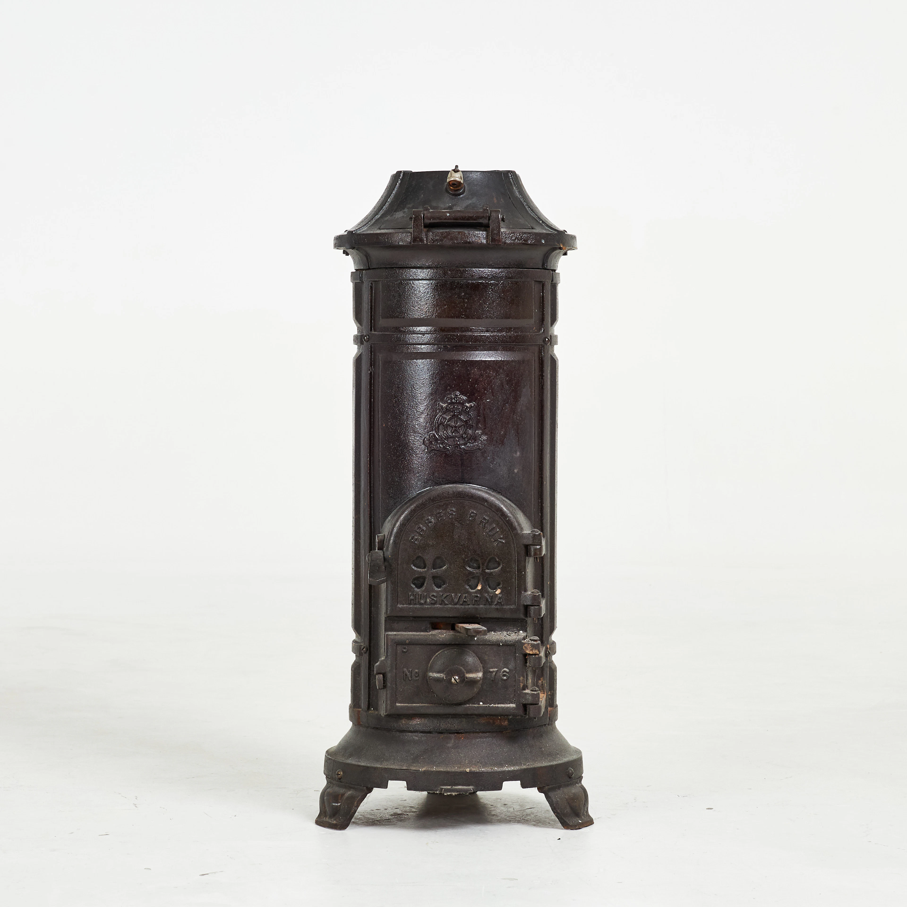 KAMIN, Ebbes Bruk Huskvarna nr 76, gjutjärn.