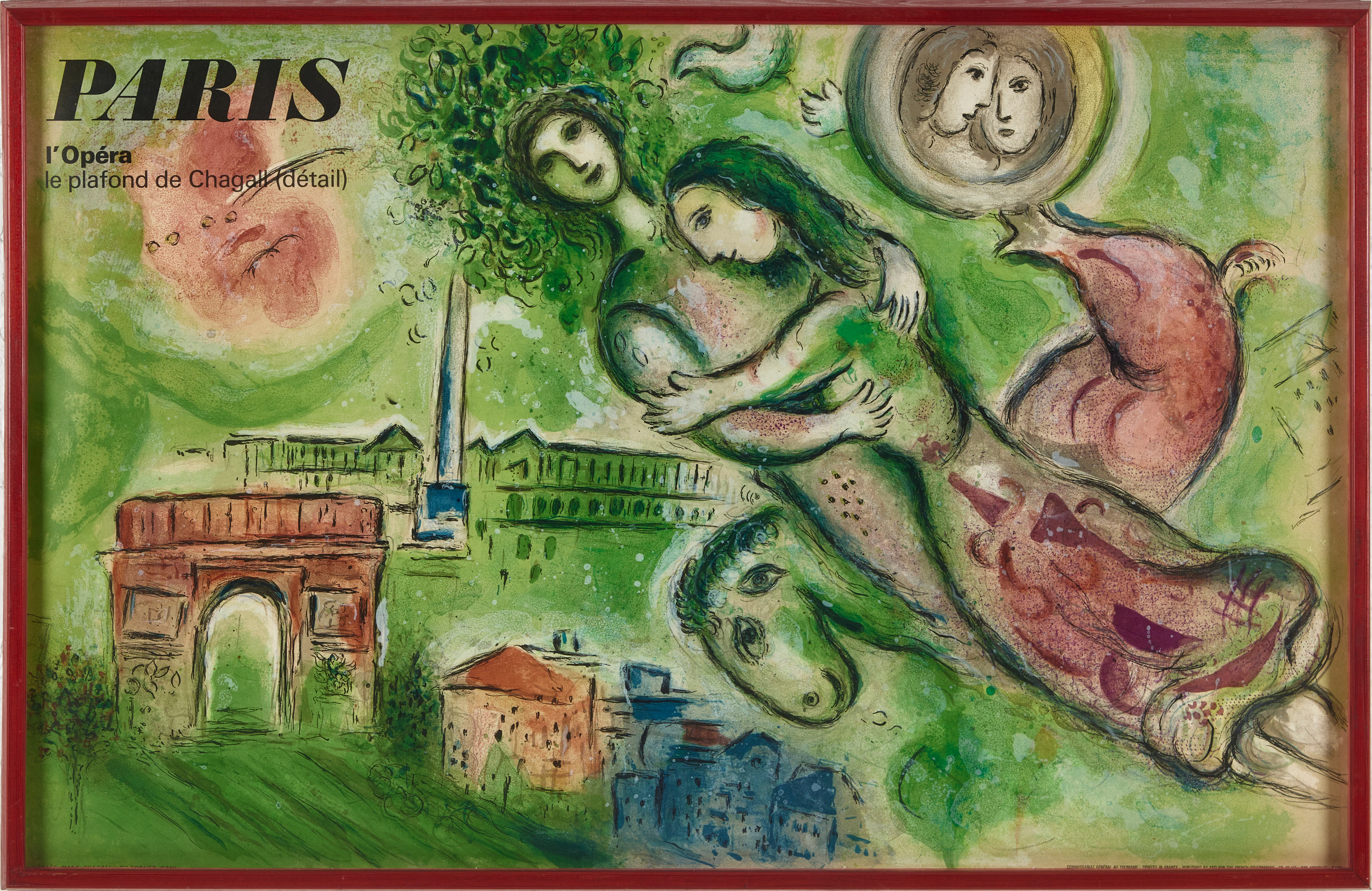 MARC CHAGALL (1887-1985). EFTER. "Paris, L´Opera", Le plafond de Chagall