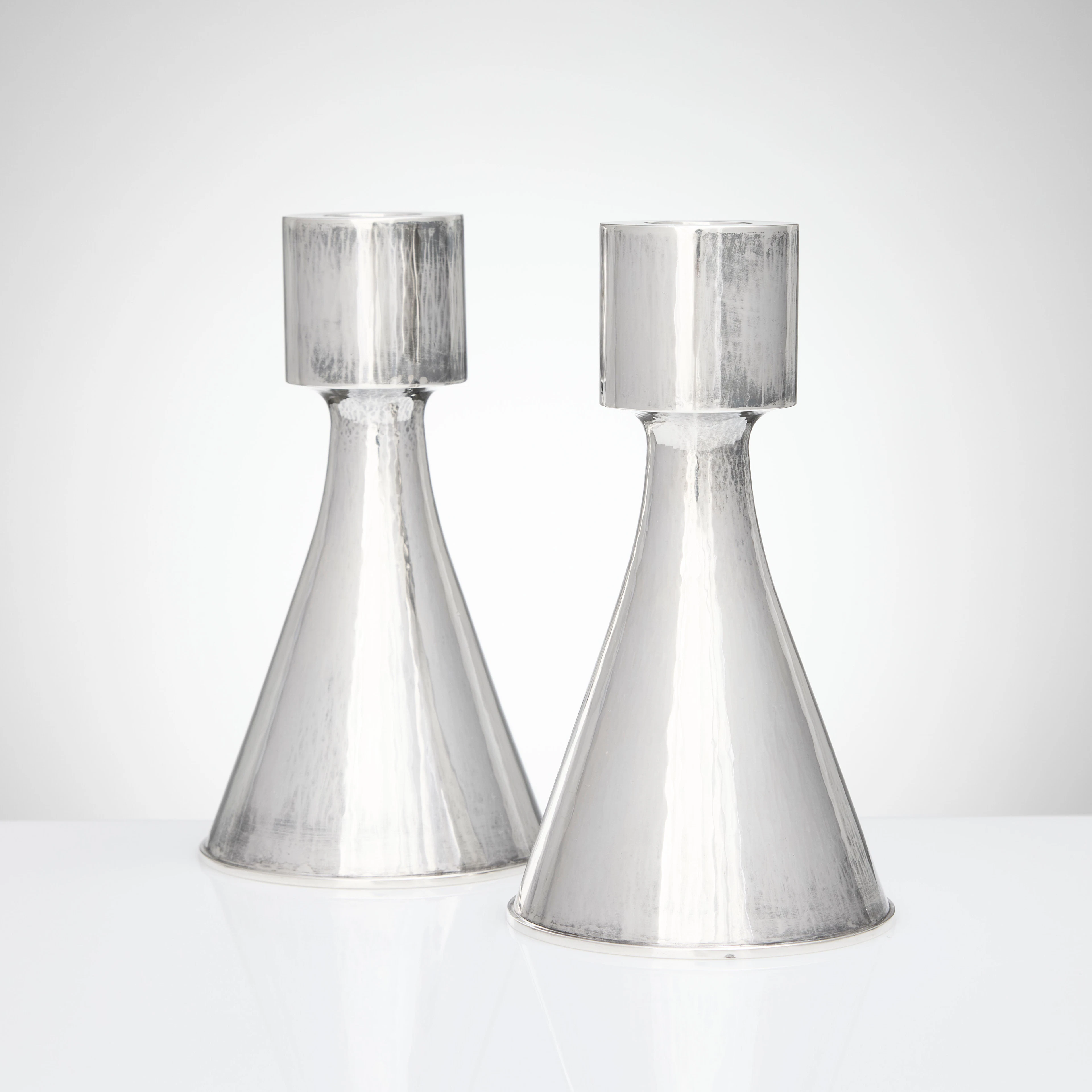 SIGURD PERSSON. Ljusstakar, ett par, silver 925/1000, Stockholm 1984.