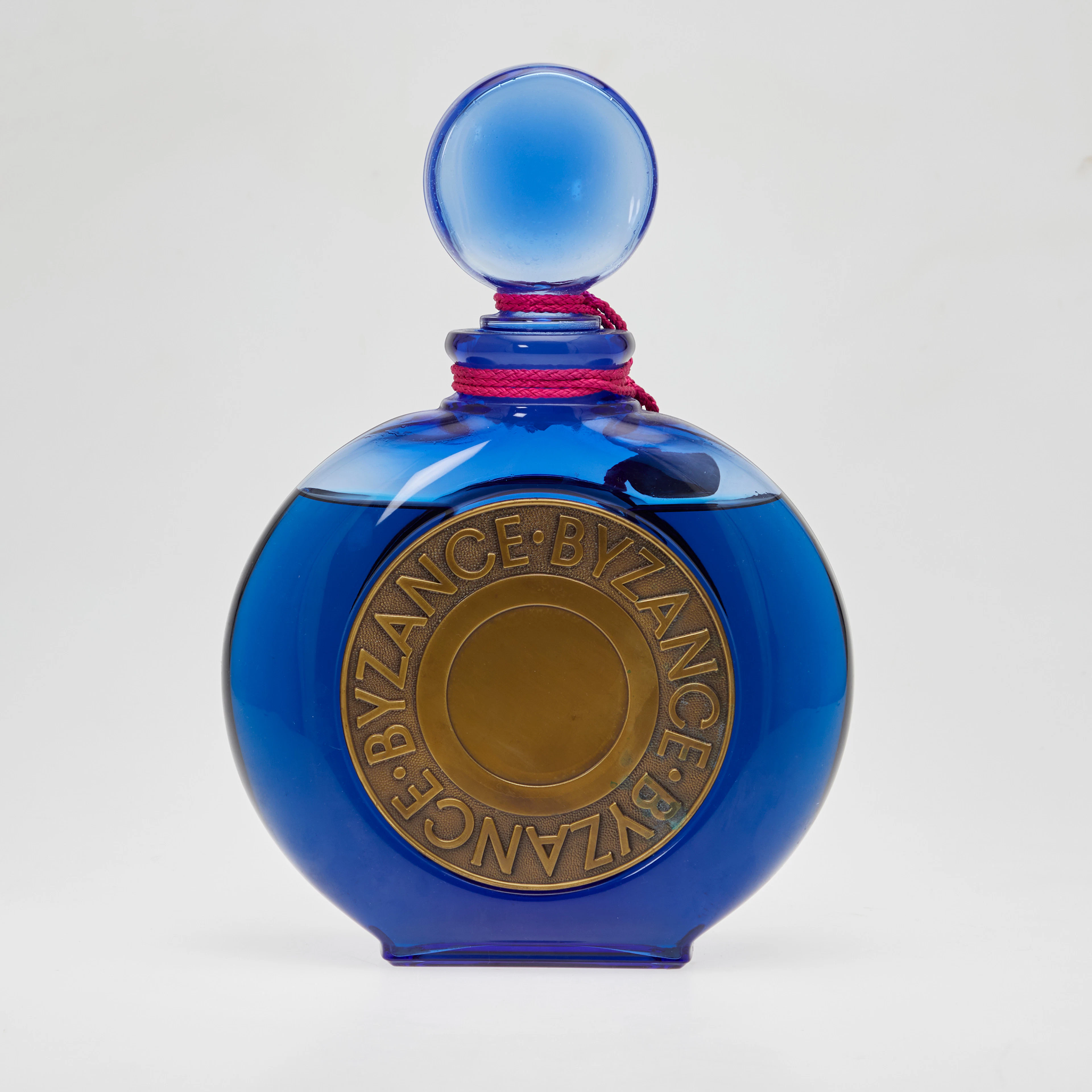 ROCHAS PARIS. Großfactice / Flacon, Duft 'Byzance', Glas, 1987, Frankreich.