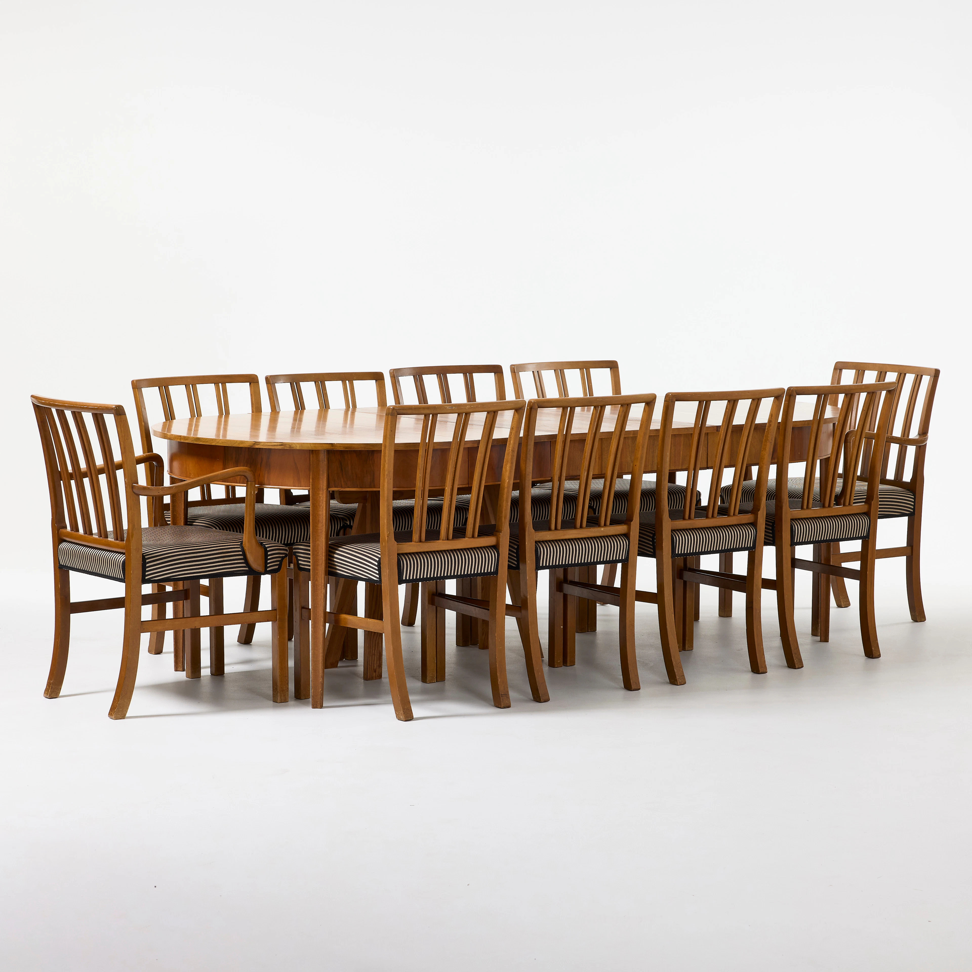 OLE WANSCHER. Matgrupp, 11 delar, Fritz Hansen, Danmark, 1940/50-tal