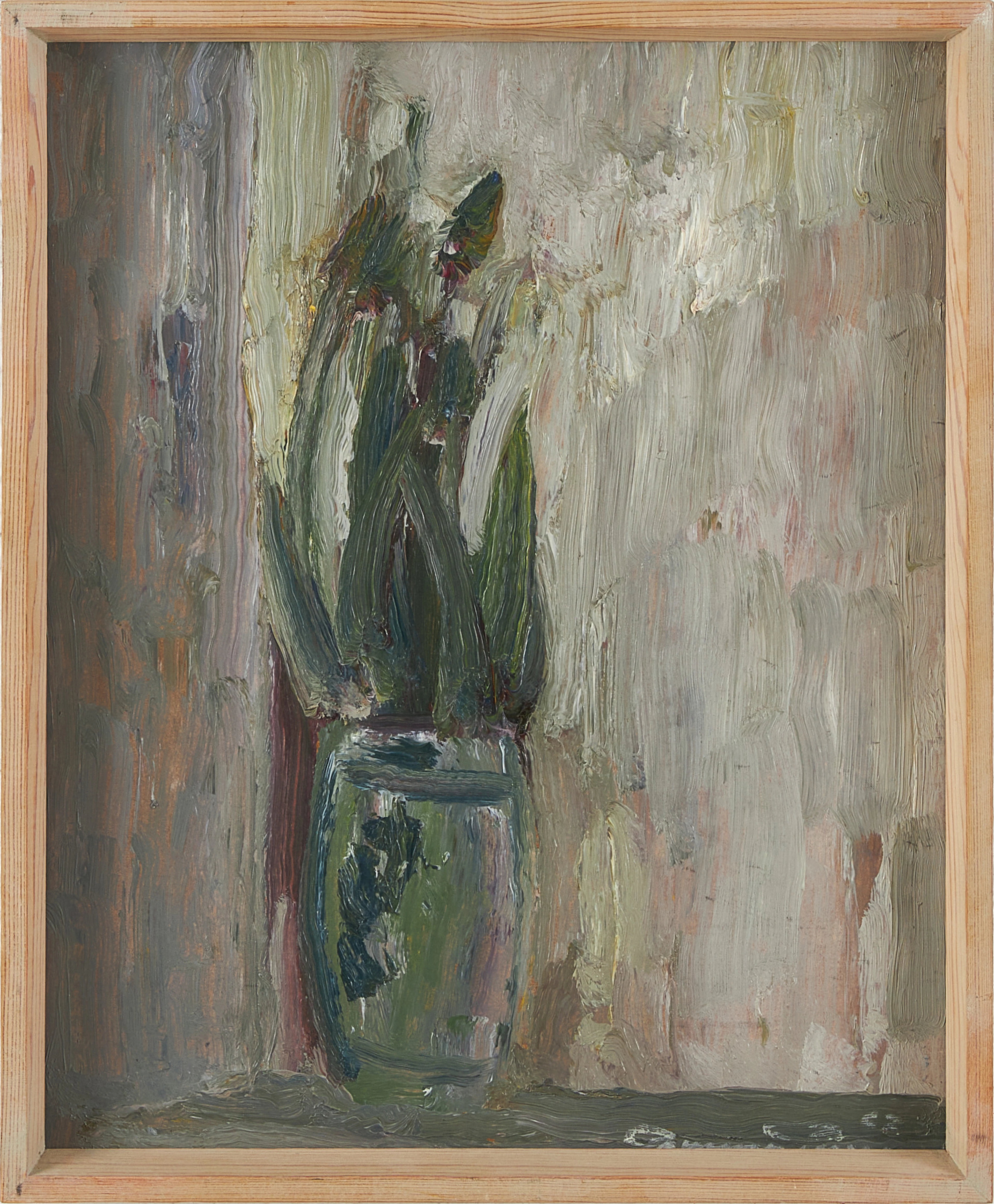 GUNNAR PERSSON (1908-1975). Stilleben med blommor i vas.