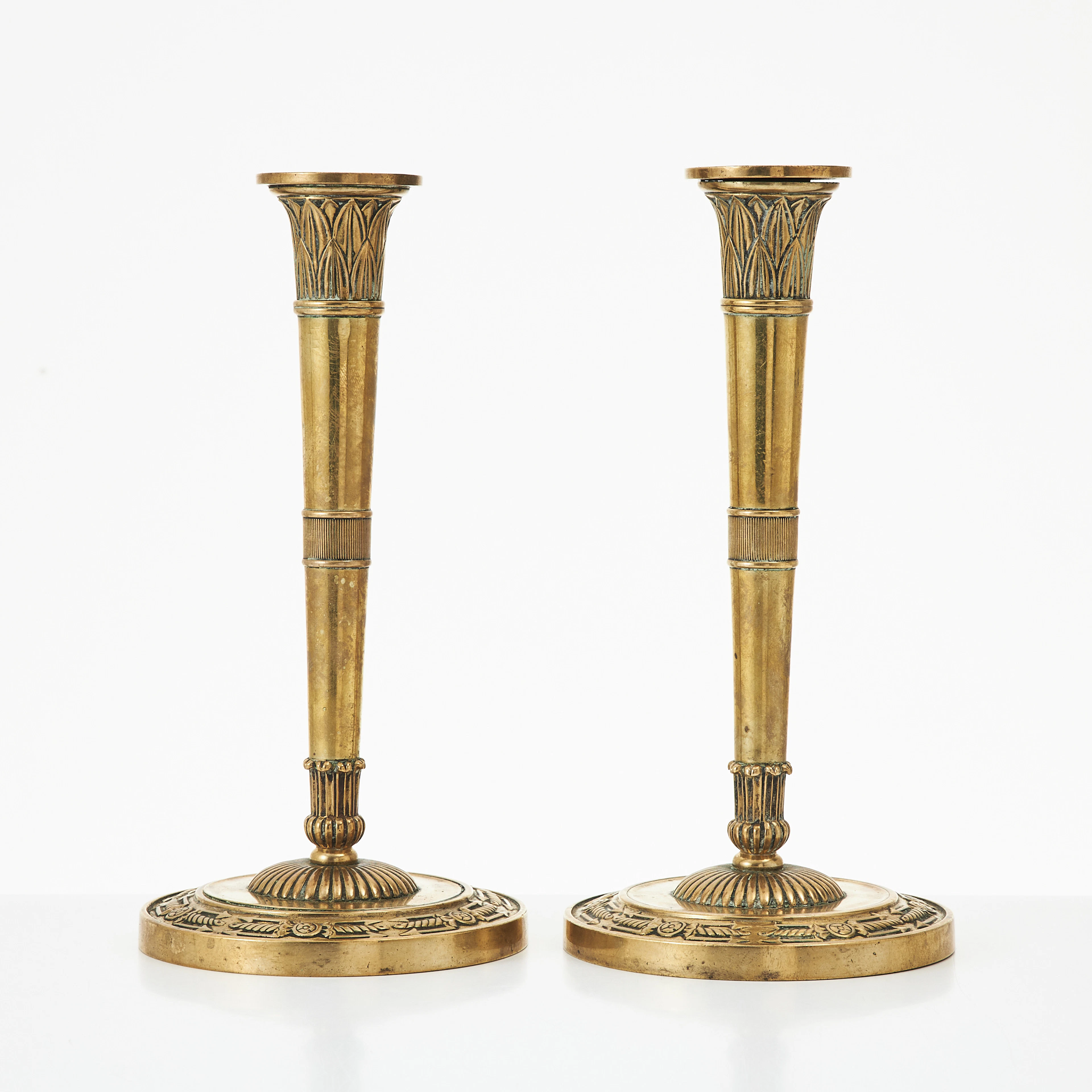 LJUSSTAKAR, ett par, Directoire, Frankrike 1800-talets början, Claude