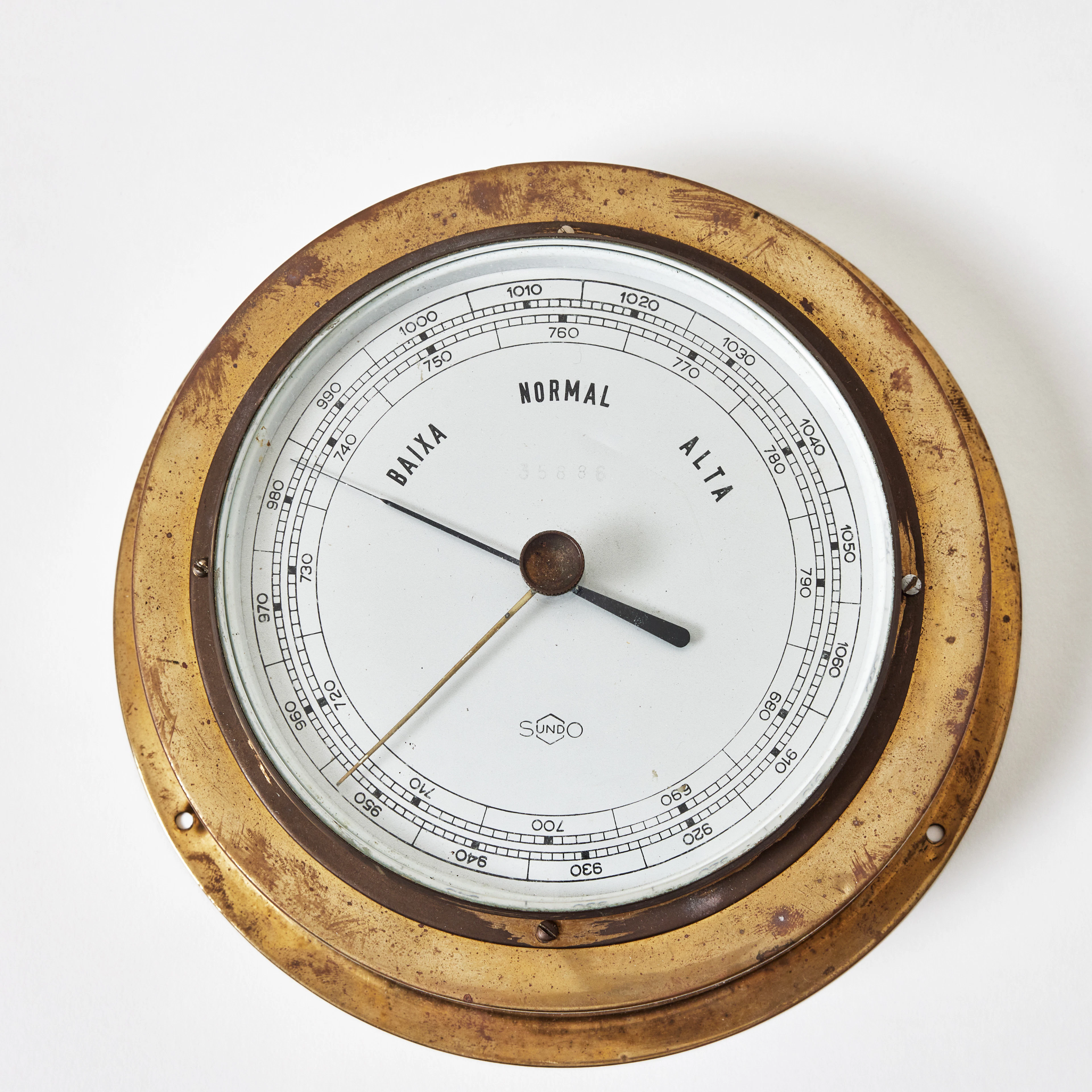 ANEROIDBAROMETER, Sundo, Tyskland, omkring 1900-talets mitt.