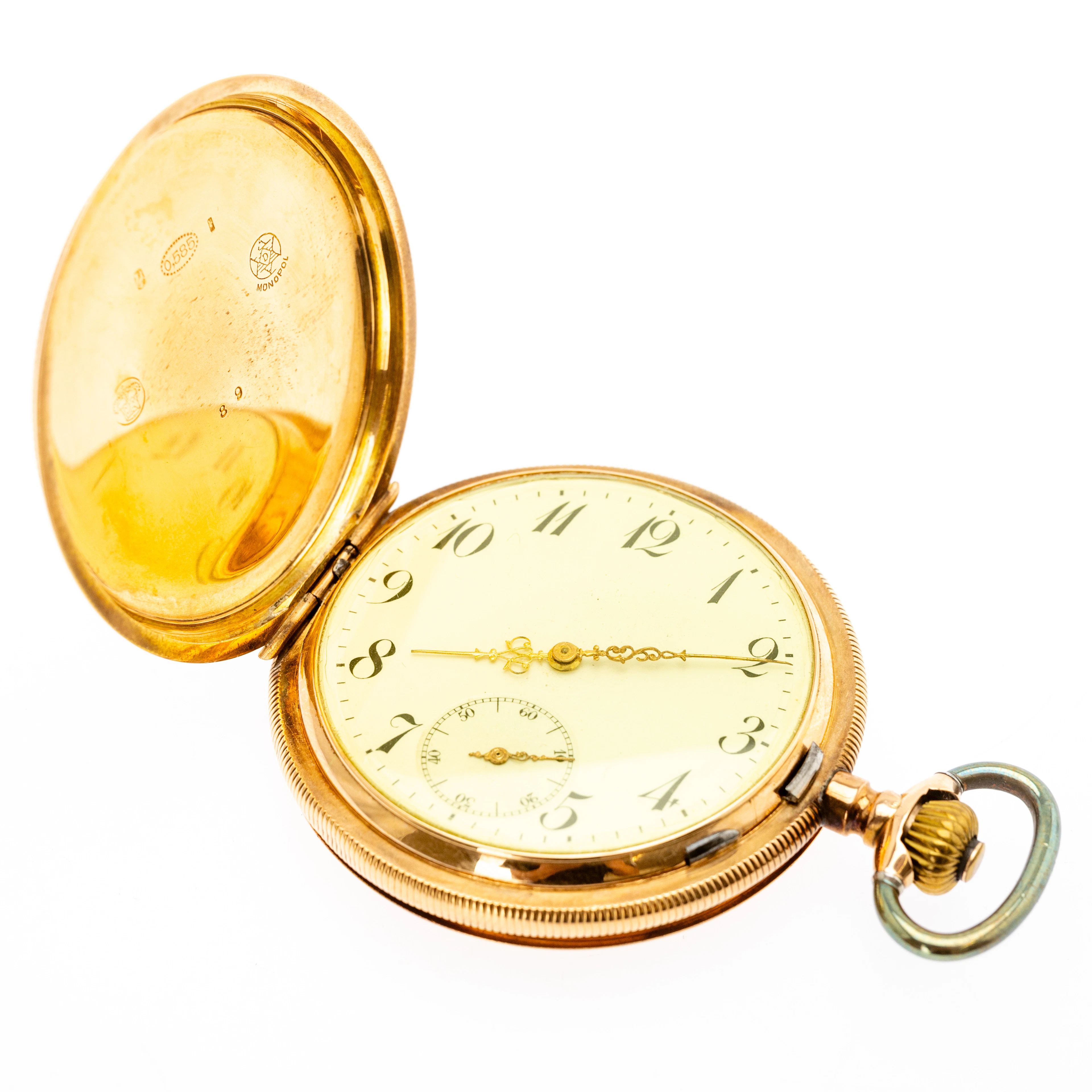 Gold Taschenuhr.