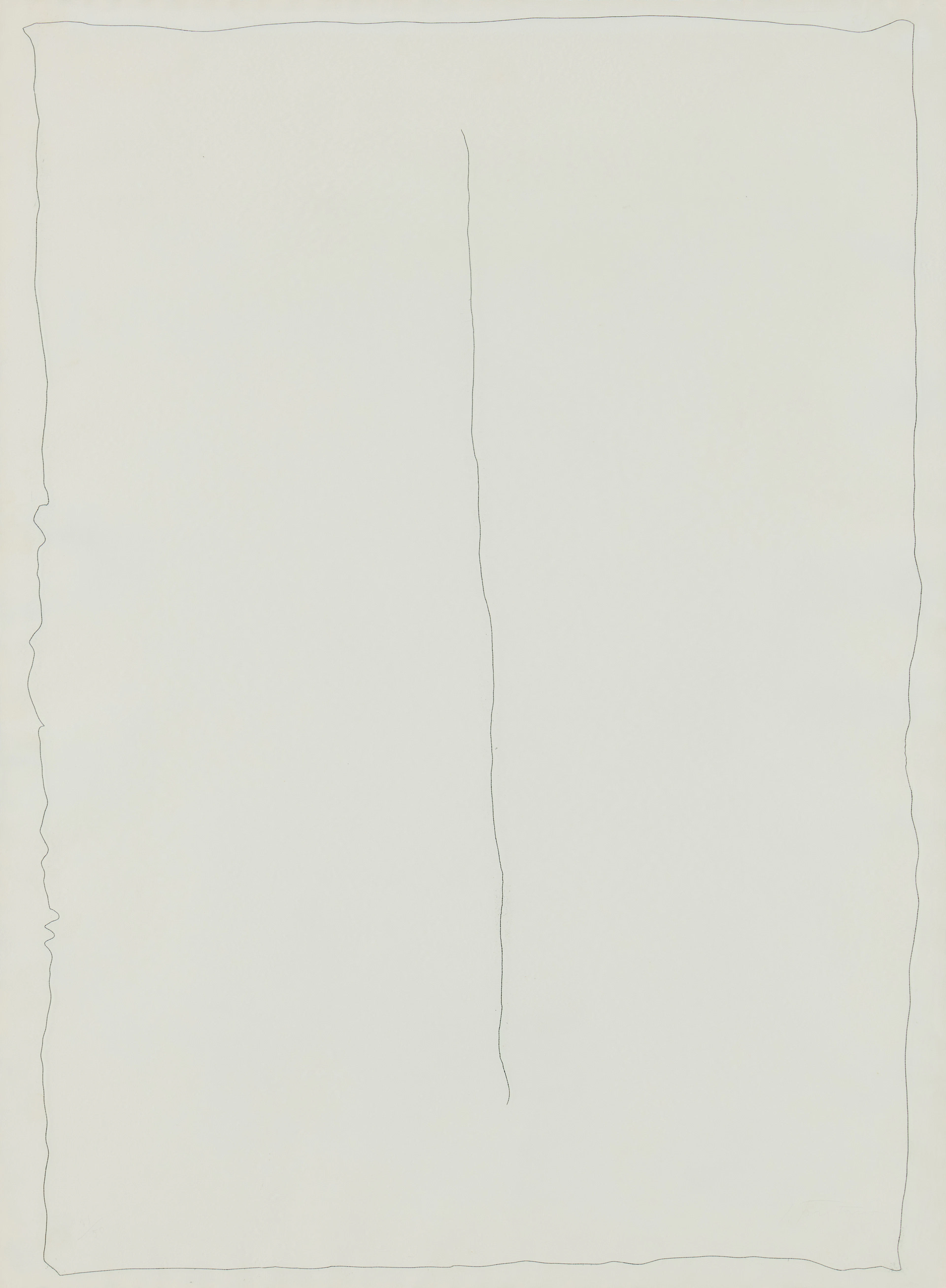 LUCIO FONTANA. "Senza titolo" from "Serie Rosa".