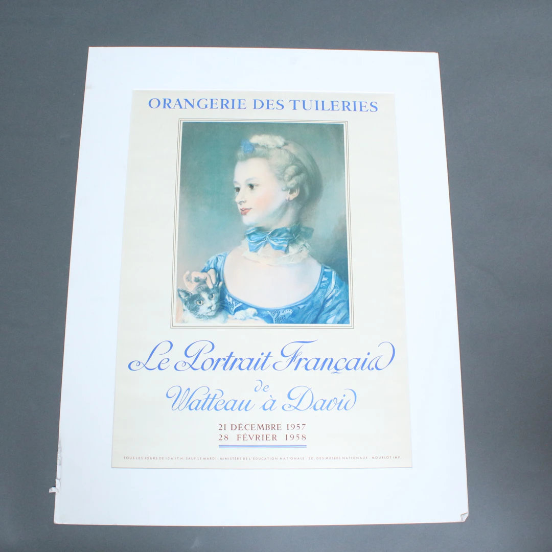 Unbekannter Künstler, Plakat, '' Portrait einer Dame''.