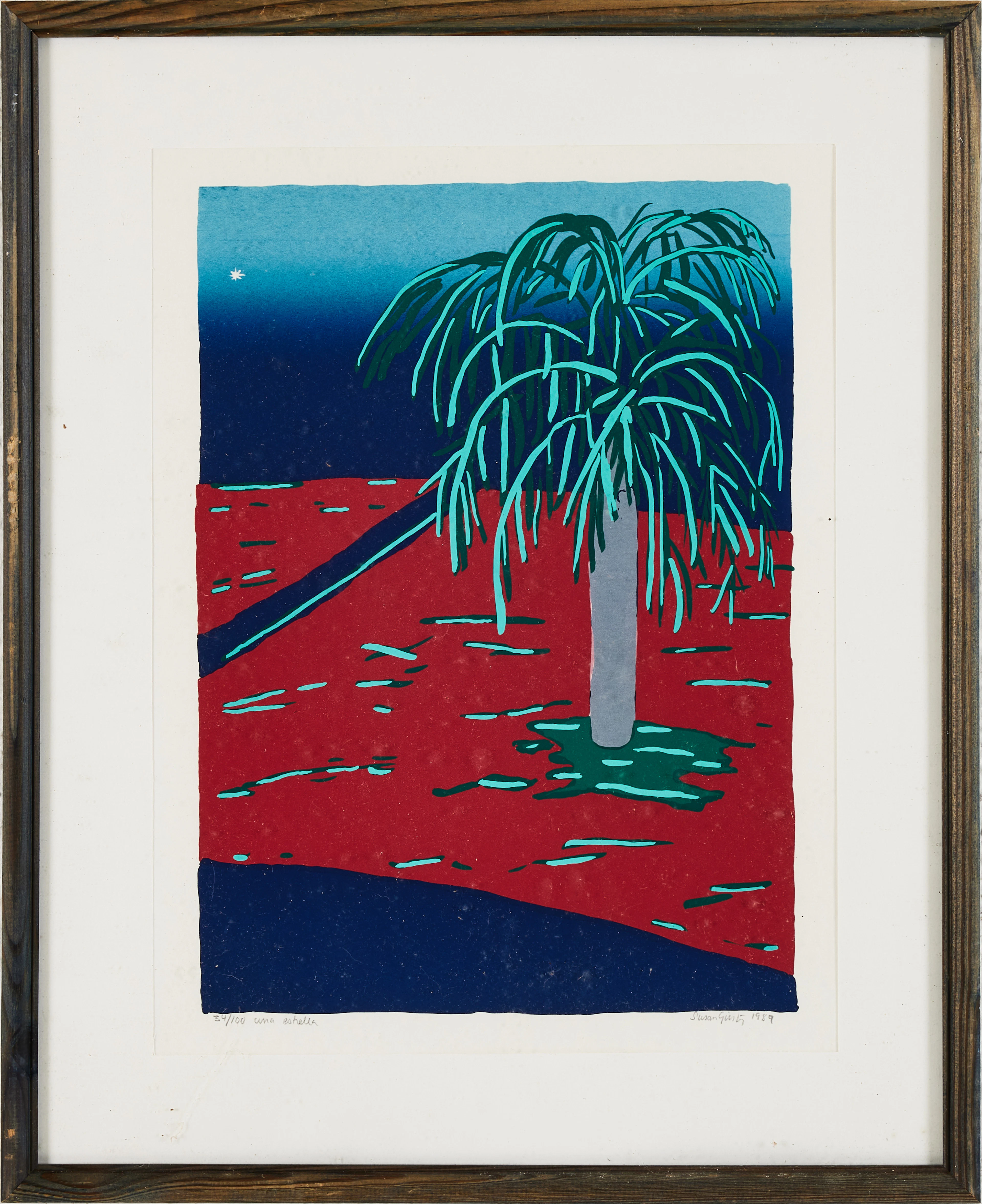 SUSAN GILLHÖG (f. 1950) Färglitografier, 4 stycken, signerade, alla