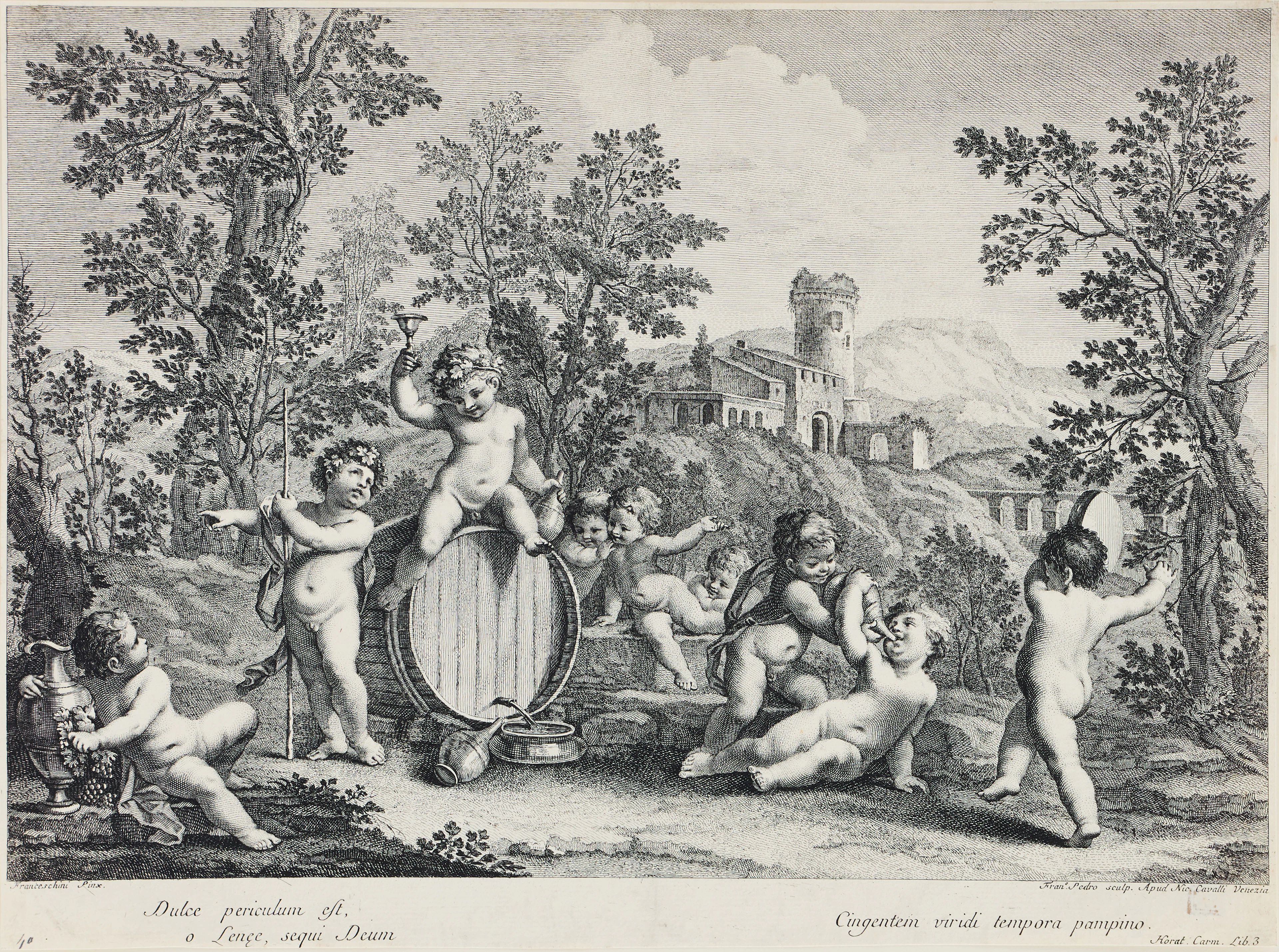 FRANCESCO DEL PEDRO (ITALY 1749-1806). "A Children's Bacchanal with
