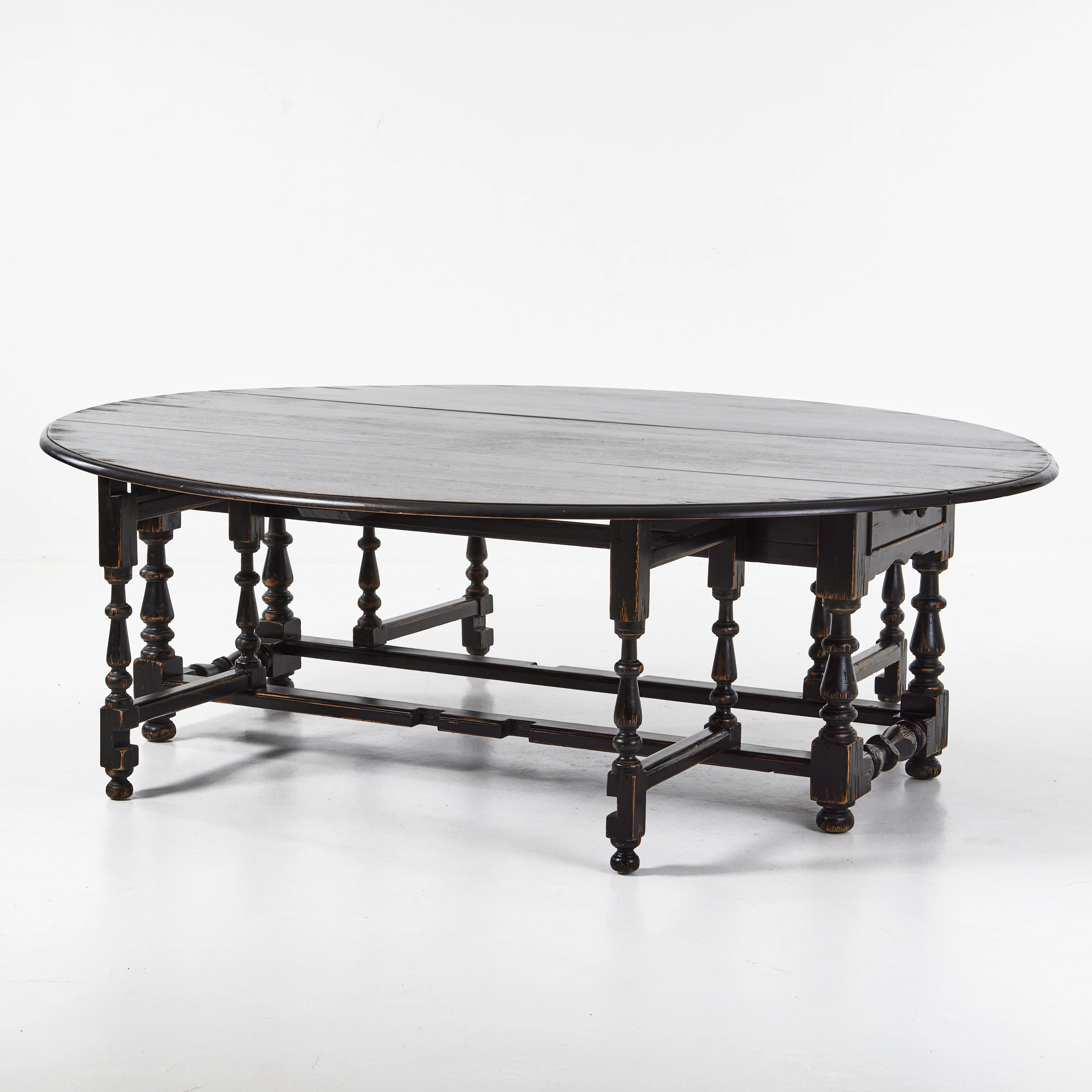 RALPH LAUREN HOME, Matbord, s.k Hunters Table, engelsk stil, svart