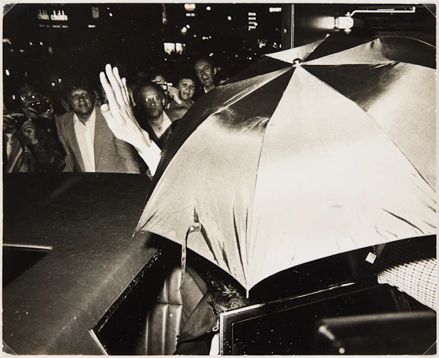 RON GALELLA. Michael Jackson, departing a performance of "Cats" on