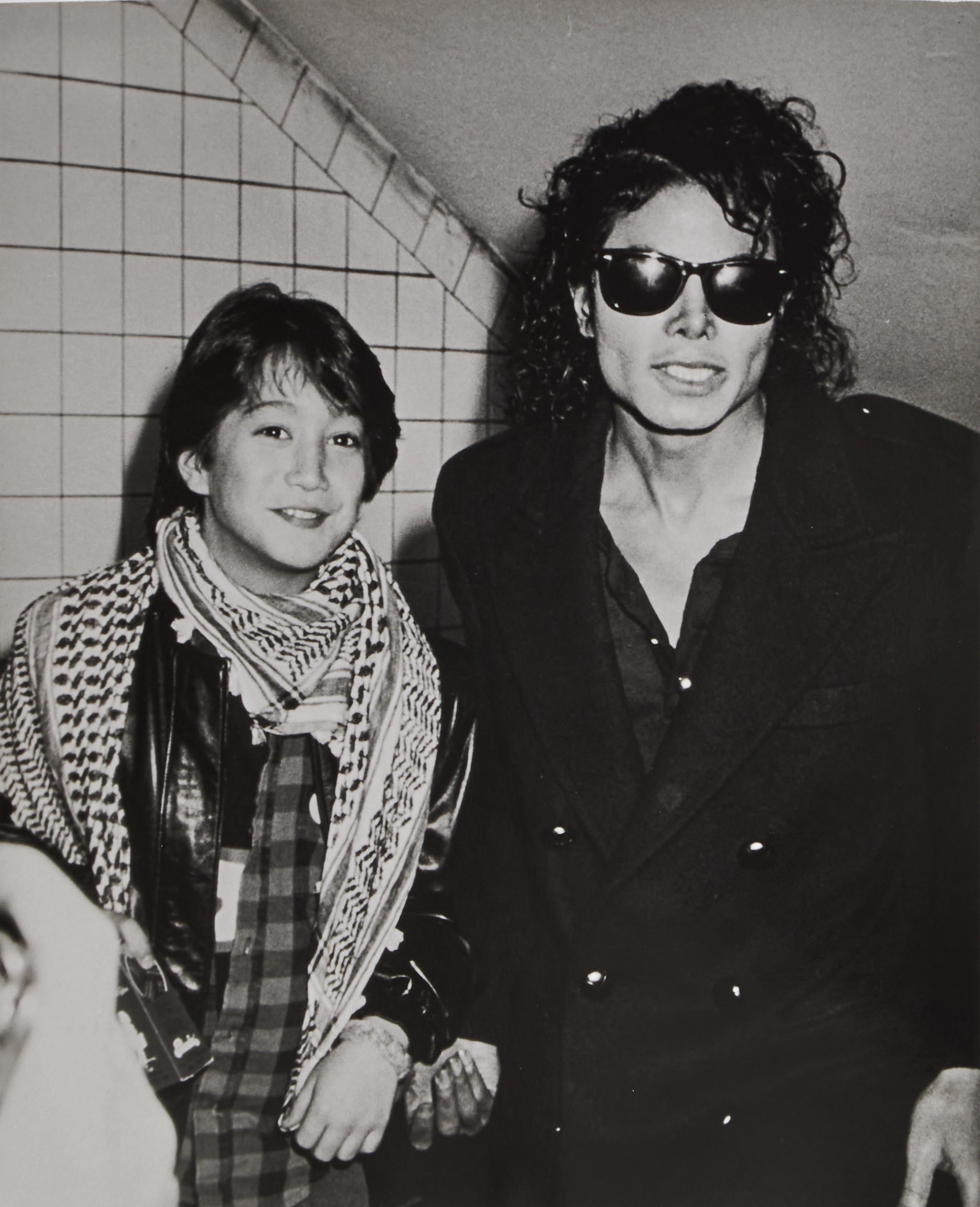 RON GALELLA. November 28, 1986: Michael Jackson and Sean Lennon.