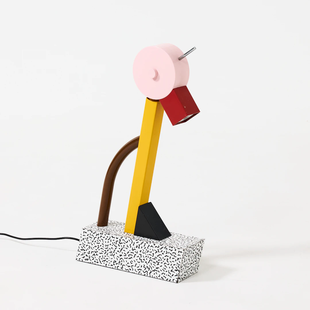 ETTORE SOTTSASS. "Tahiti", bordslampa, Memphis, Italien 1980-tal
